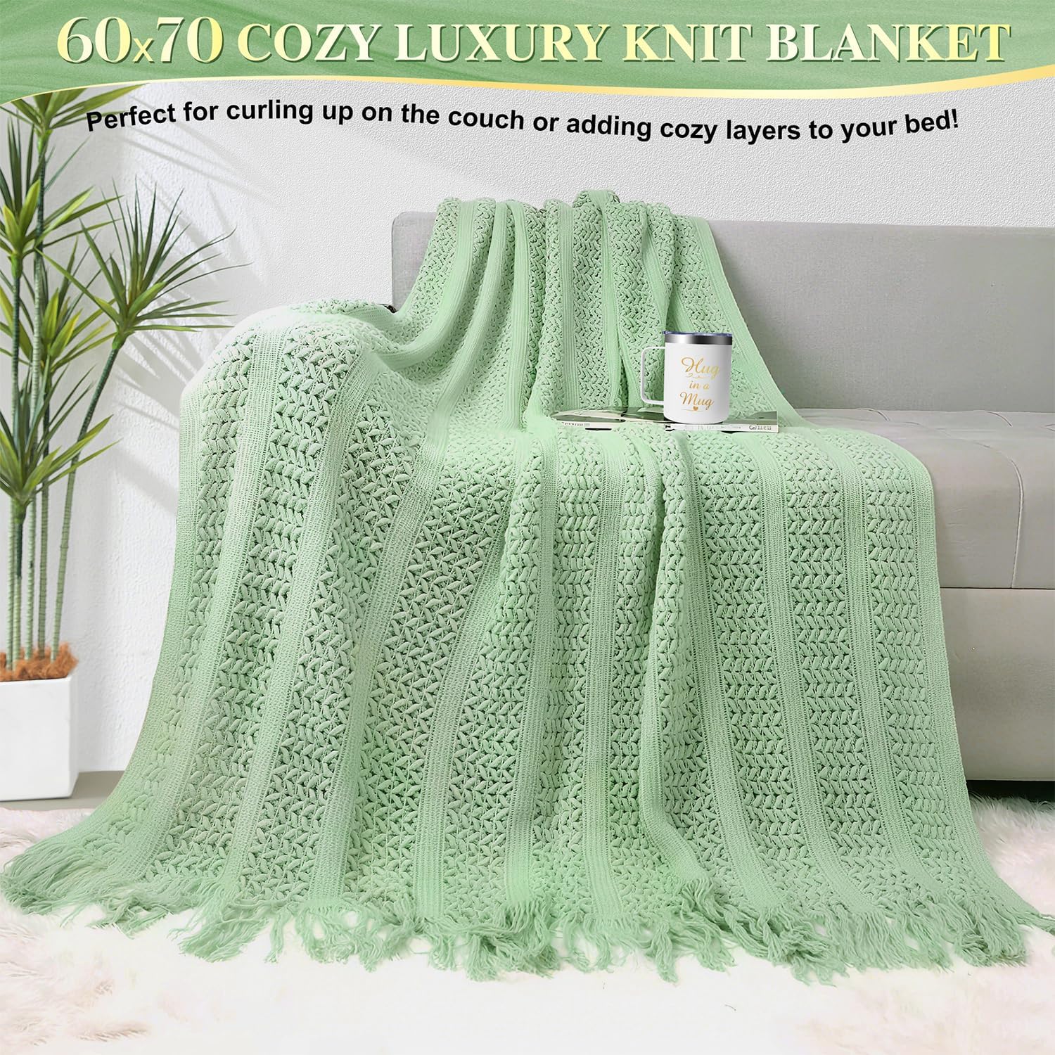11 PCS Birthday Gifts for Women, Get Well Soon Gifts Baskets for Women Self Care Gifts, Spa Care Package After Surgery Thinking of You Sympathy Gift,Gift for Sick Friends Mom w/Blanket - Image 4