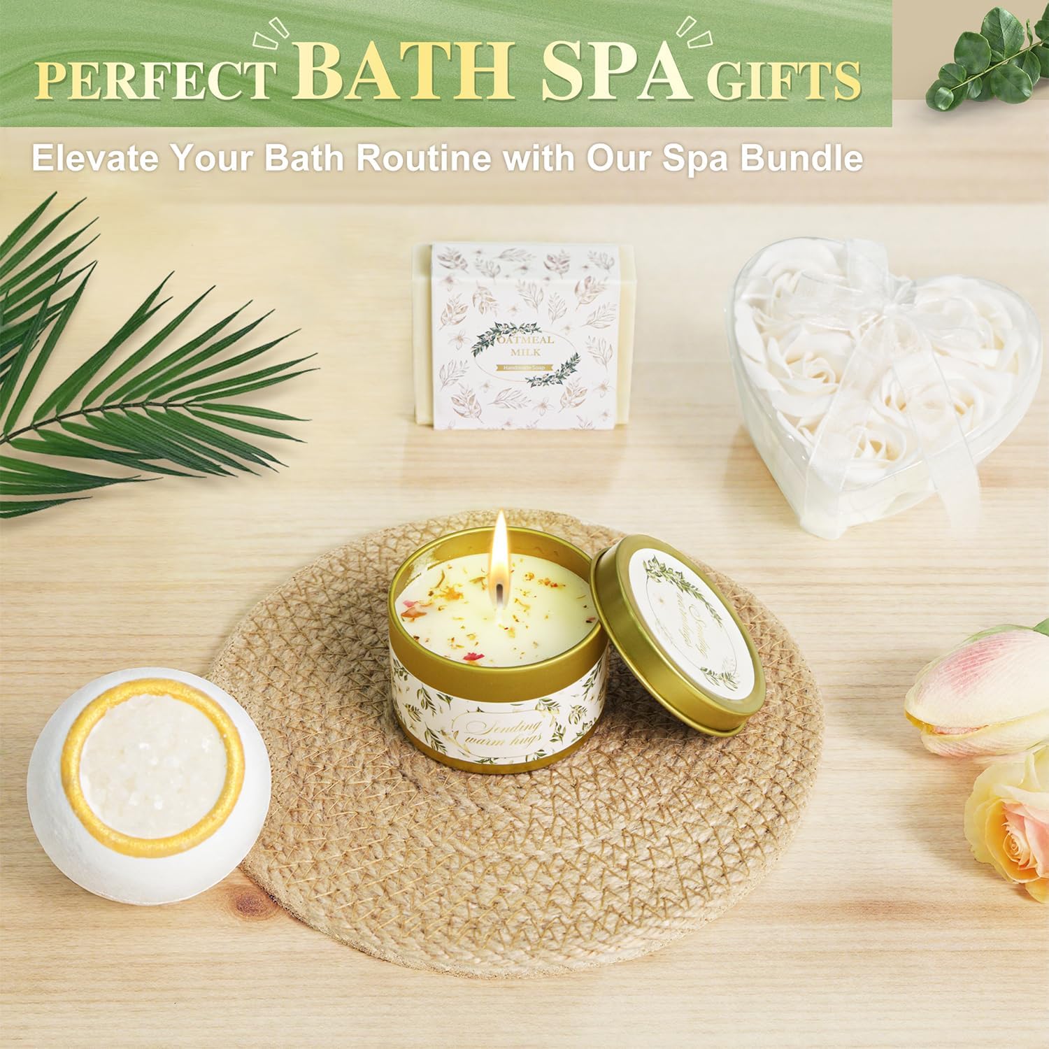 11 PCS Birthday Gifts for Women, Get Well Soon Gifts Baskets for Women Self Care Gifts, Spa Care Package After Surgery Thinking of You Sympathy Gift,Gift for Sick Friends Mom w/Blanket - Image 6
