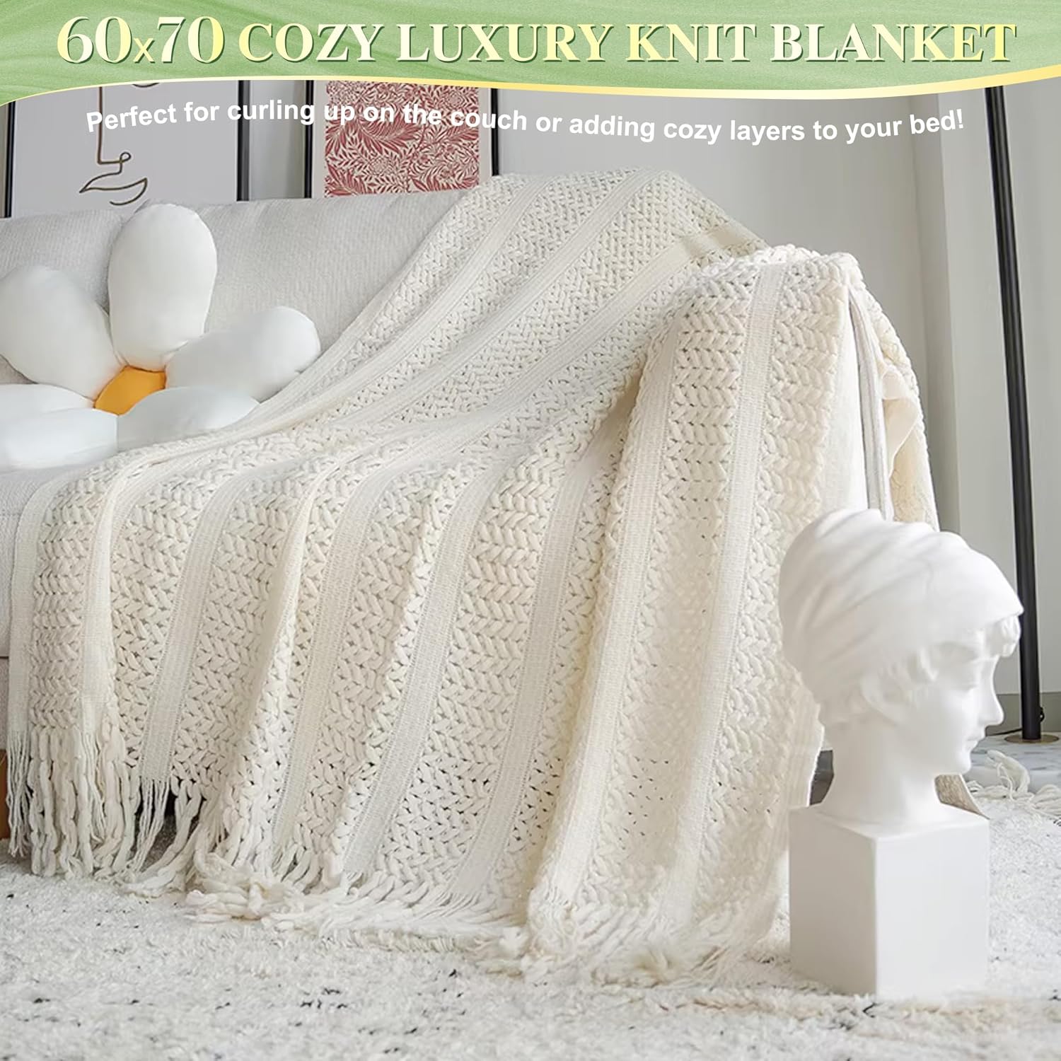 11 PCS Birthday Gifts for Women, Get Well Soon Gifts Baskets for Women Self Care Gifts, Spa Care Package After Surgery Thinking of You Sympathy Gift,Gift for Sick Friends Mom w/Blanket - Image 5