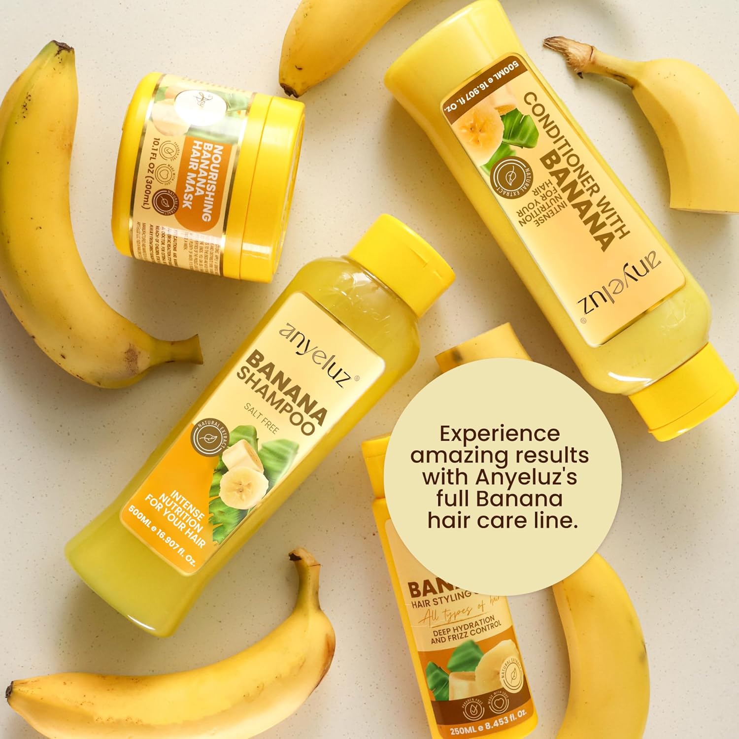 ANYELUZ Intensive Banana Hair Mask - Deep Repair and Hydration for Damaged and Dry Hair - Image 7