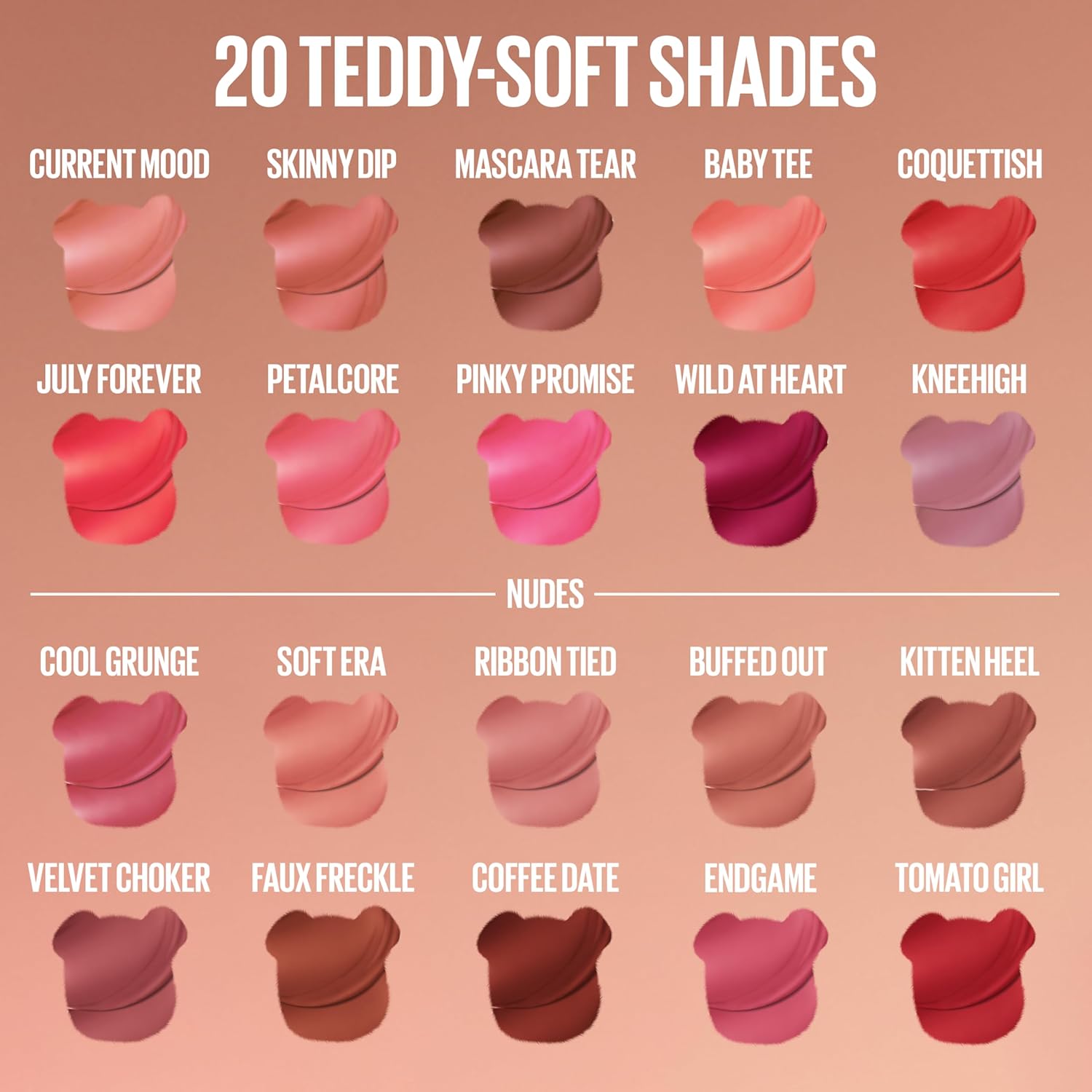 MAYBELLINE Super Stay Teddy Lip Tint, Long Lasting Matte Lipstick For Up To 12HR Wear, Wild At Heart, 1 Count - Image 5