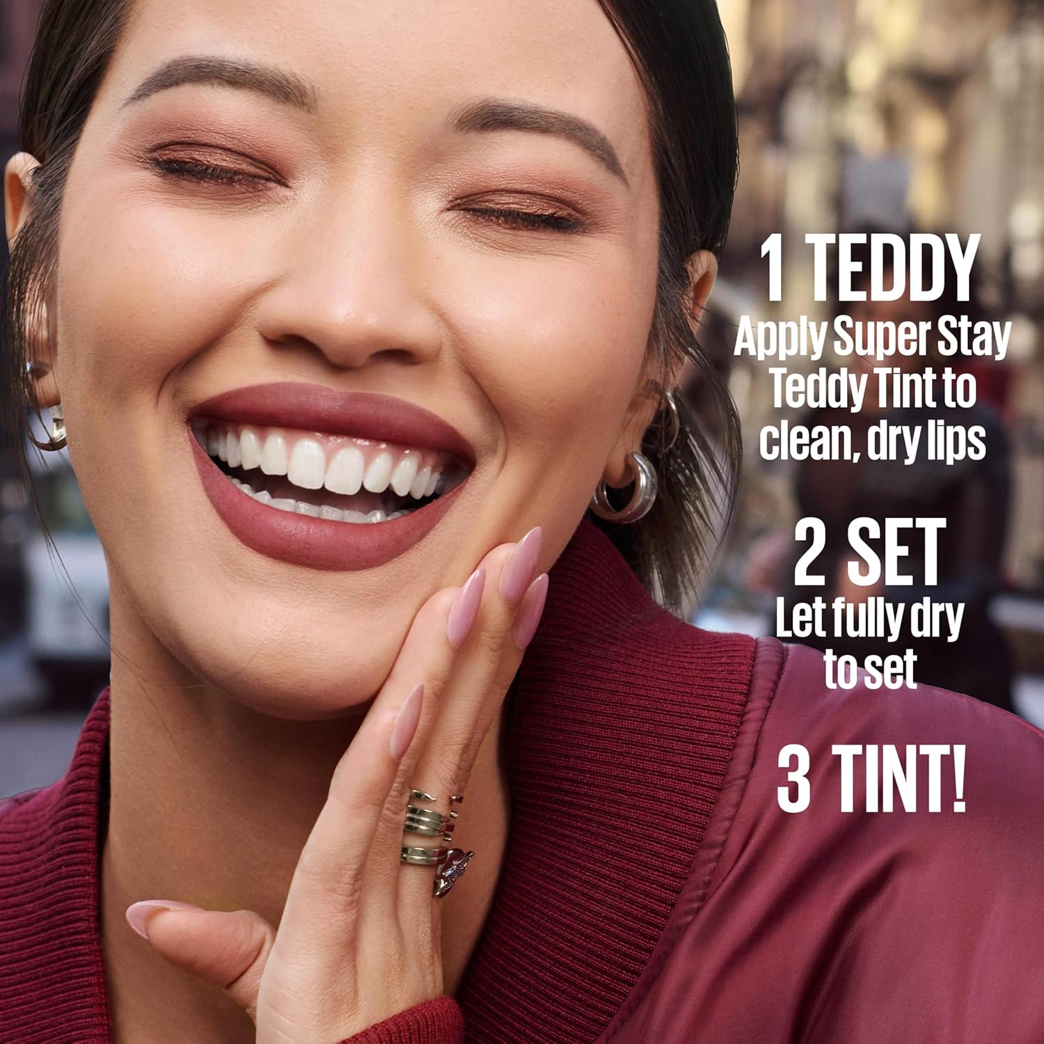 MAYBELLINE Super Stay Teddy Lip Tint, Long Lasting Matte Lipstick For Up To 12HR Wear, Wild At Heart, 1 Count - Image 7