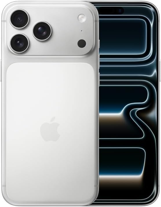 Apple iPhone 17 Pro Max, US Version, 256GB, eSIM, Silver- Unlocked (Renewed)