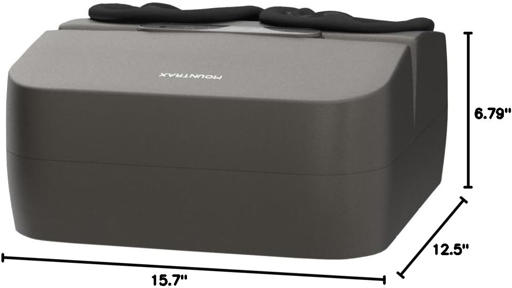 MOUNTRAX Foot Massager Machine with Heat, Foot Massager for Plantar Fasciitis, Neuropathy Pain, Shiatsu Foot Massager with Remote, Fits Feet Up to Men Size 12 (Gray) - Image 8