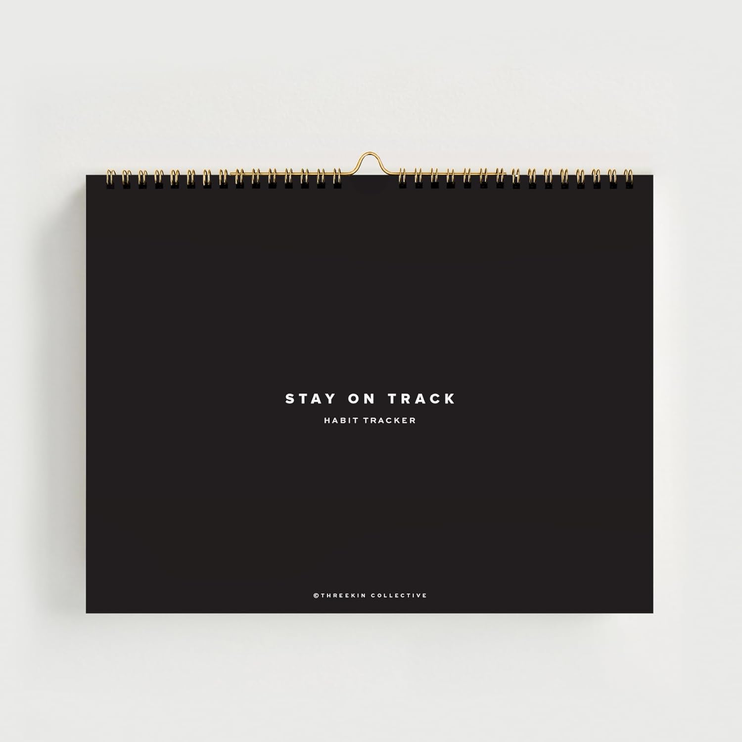 Stay on Track Habit Tracker Wall Calendar – Daily, Weekly & Monthly Habit Journal for Goal Setting & Productivity – Undated Spiral Planner by ThreeKin Collective - Image 4