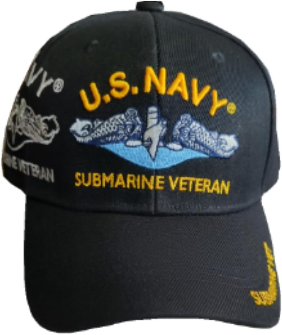 U.S. Navy Submarine Emblem Submarine Veteran Submarine Veteran on The Bill. (Black)