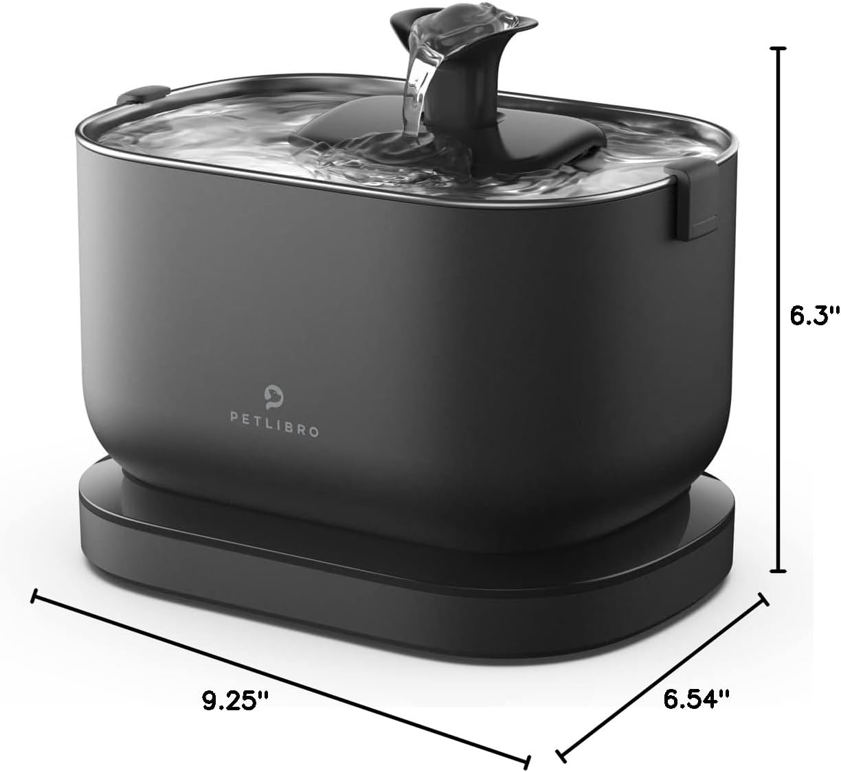 PETLIBRO Cat Water Fountain, Cordless Pet Water Fountain Battery Operated, 2.5L/84oz Dockstream Water Fountains for Cats Indoor, Cat Fountain with Stainless Steel Tray, Easy to Clean BPA-Free - Image 10