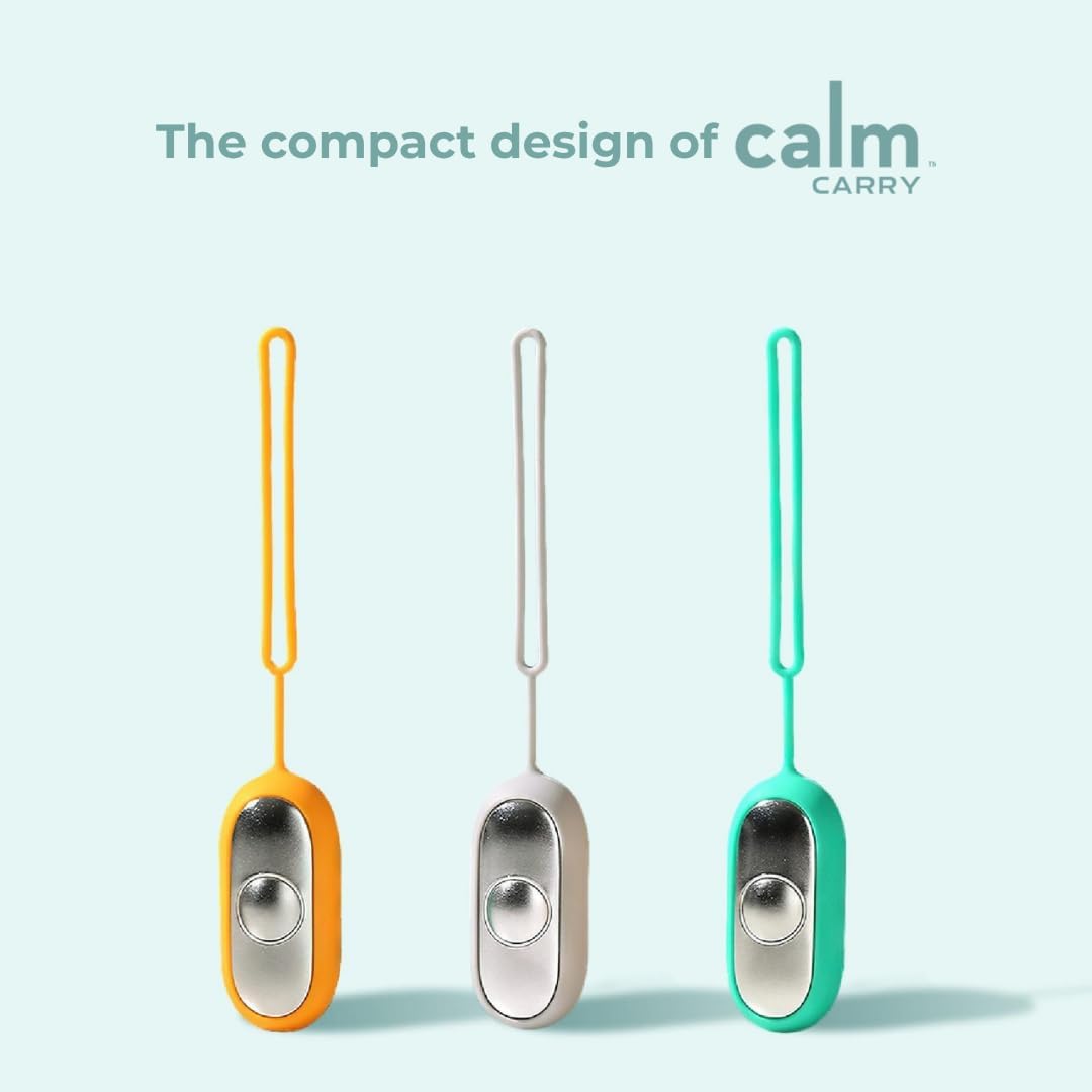 Glowco CalmCarry Sleep Aid Device – Handheld Microcurrent Relaxation Tool, Supports Calm, Focus & Gentle Relief, USB Rechargeable, Portable Wellness Device for Adults & Kids | Orange Calm Carry - Image 5