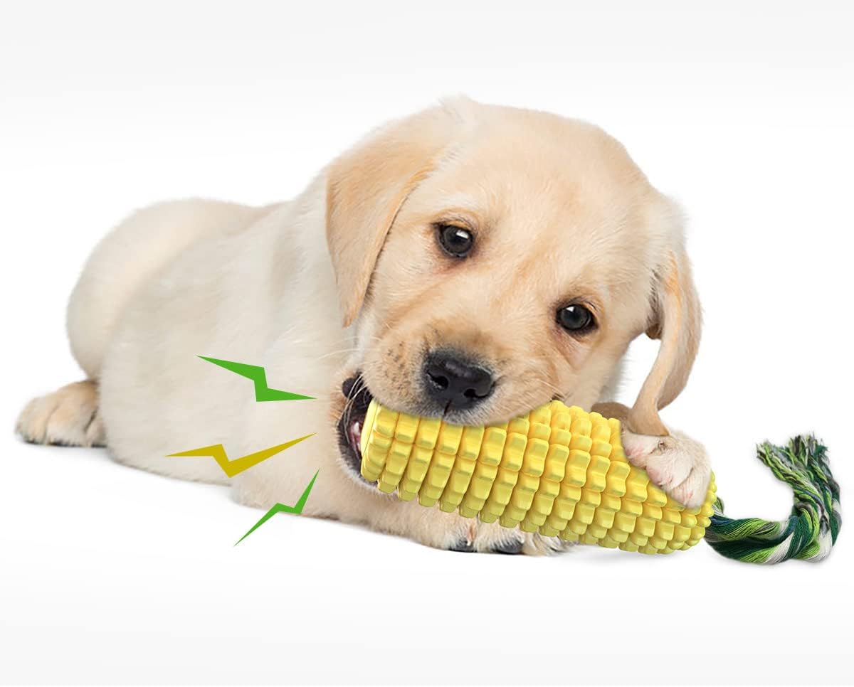 Carllg Dog Chew Toys for Aggressive Chewers, Indestructible Tough Durable Squeaky Interactive Dog Toys, Puppy Teeth Chew Corn Stick Toy for Small Medium Large Breed - Image 4