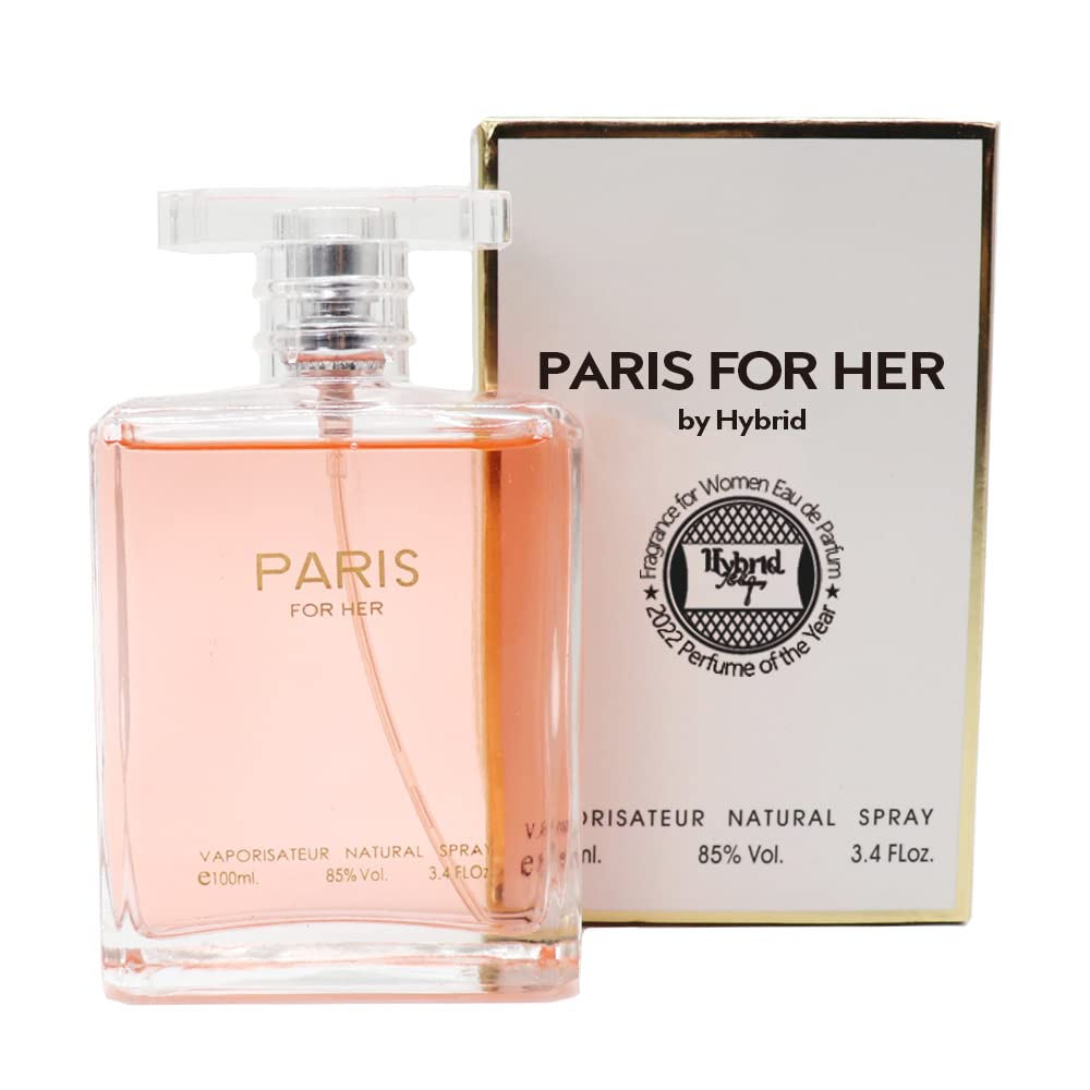 Hybrid & Company Paris for Her Fragrance for Natural Spray Sweet Scent Women Eau De Parfum 3.4 Fl Oz - Image 3
