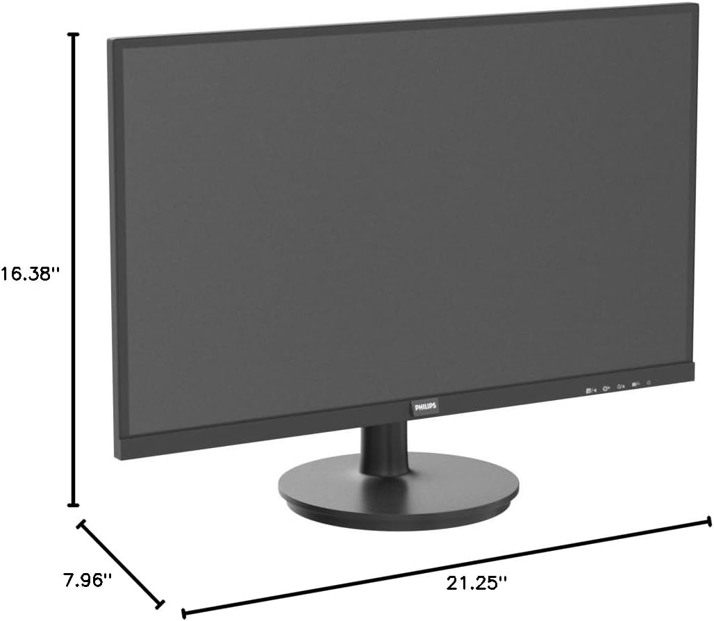 Philips New 24 inch Frameless Full HD (1920 x 1080) 100Hz Monitor, VESA, HDMI x1, VGA Port x1, Eye Care, 4 Year Advance Replacement Warranty, 241V8LB, Black - Image 7