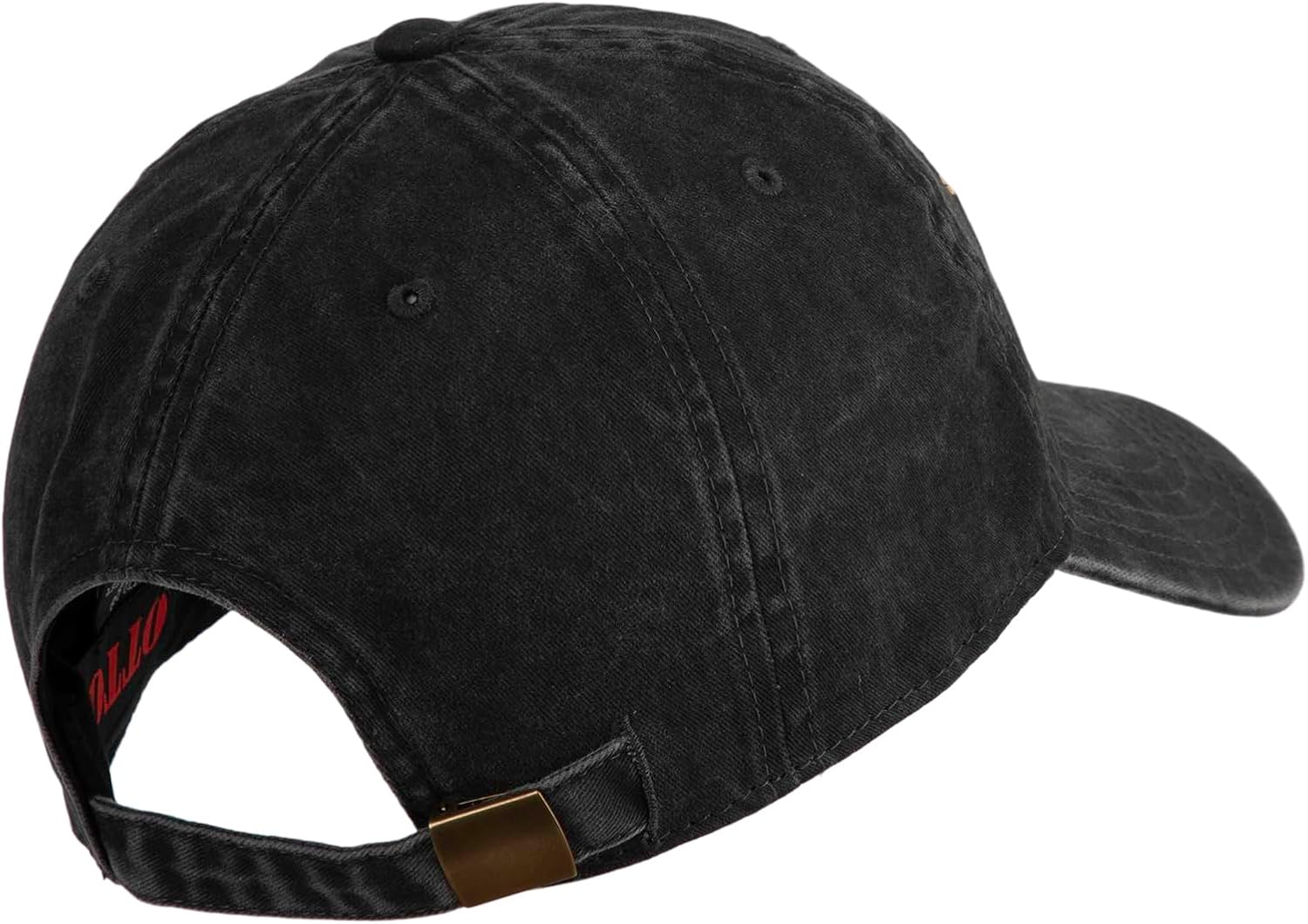 e4Hats.com US Submarine Veteran Military Embroidered Washed Solid Pigment Dyed Cotton Twill Brass Buckle Cap - Image 4