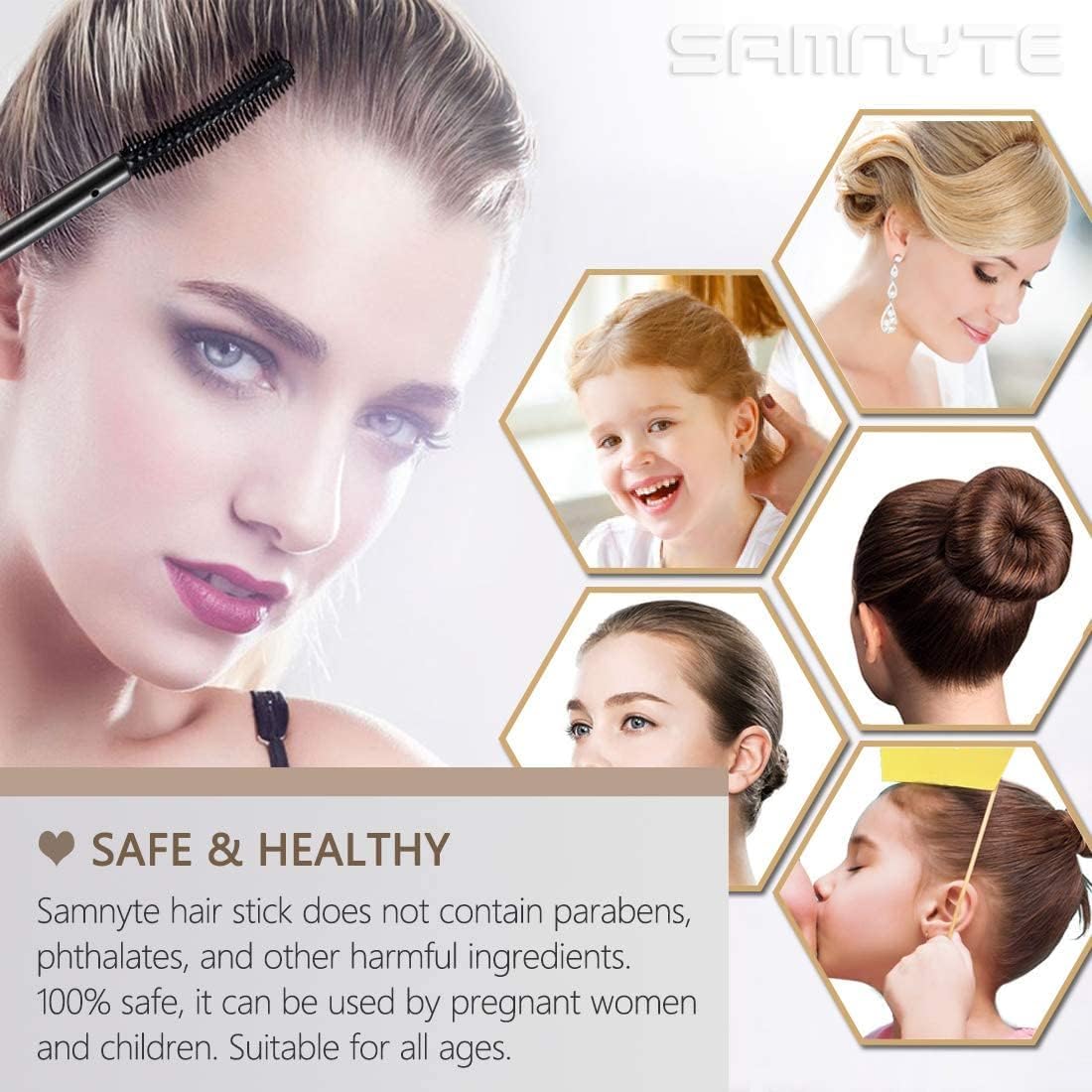 Hair Finishing Stick, 2 Pack - 0.7 Fl.Oz Hair Mascara for Taming Flyaways, Not-Greasy Hair Gel Stick - Image 3