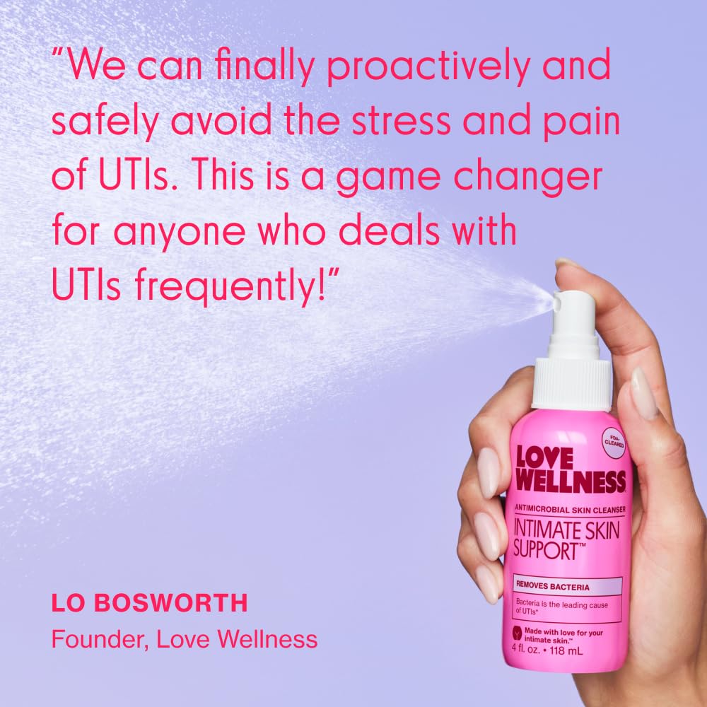 Love Wellness Intimate Skin Support I FDA-Cleared Cleanser Spray I Removes Buildup & Soothes Irritated Skin, Hypochlorous Acid Formula, pH Balanced & Fragrance Free, 4 fl oz - Image 9