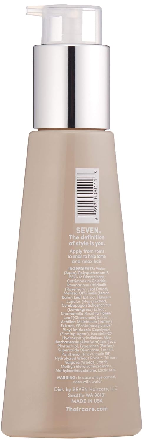 SEVEN Haircare SATARA Relax Serum, Hair Oil for Men & Women, Straightening Serum for Shine, Frizzy, Dry, Damaged Hair, Anti Frizz Thermal Protection with Rosemary & Chamomile, Made in USA, 3.2 oz - Image 2