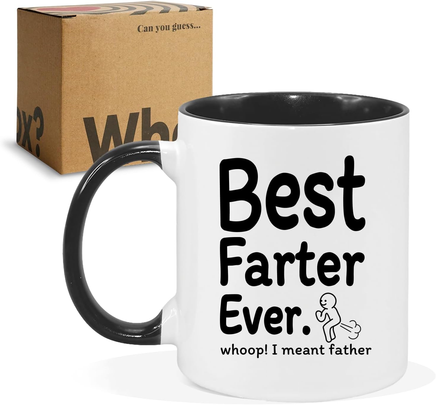 Funny Gifts for Dad Mug 11Oz Funny Valentines Day Christmas Gifts for Dad Birthday Gifts Gift from Daughter Son,Best Father Ever Coffee Cup Microwave & Dishwasher Safe