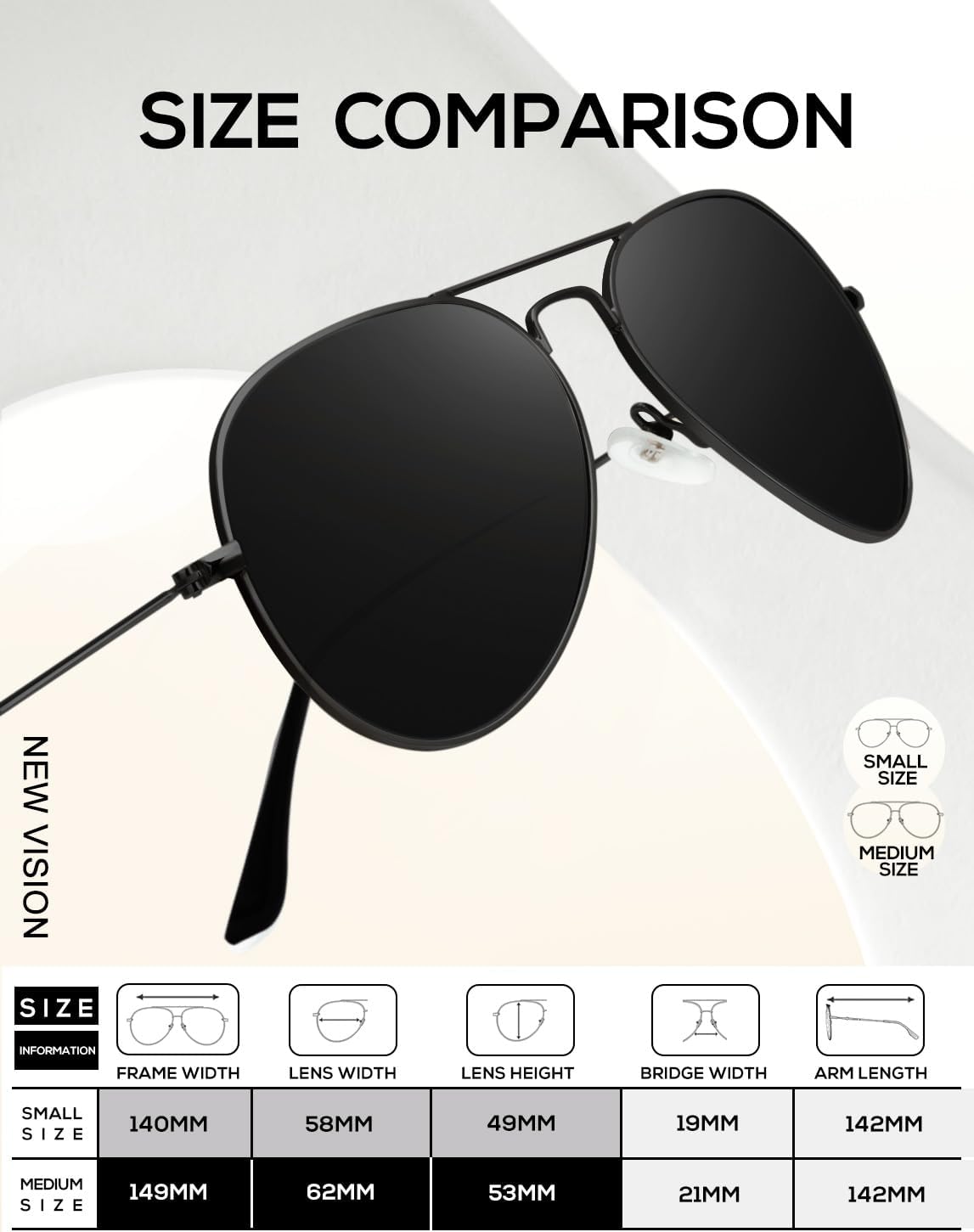 KALIYADI Classic Aviator Sunglasses for Men Women Driving Sun glasses Polarized Lens UV Blocking - Image 5