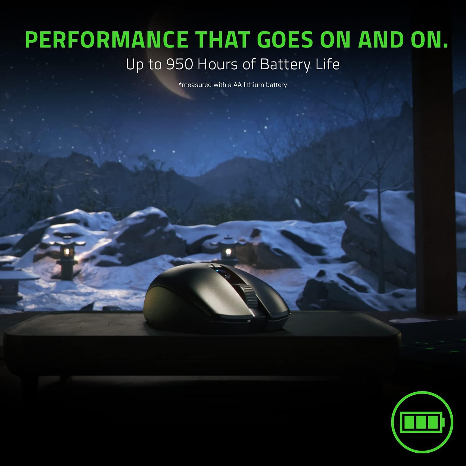 Razer Orochi V2 Mobile Wireless Gaming Mouse: Ultra Lightweight - 2 Wireless Modes - Up to 950hrs Battery Life - Mechanical Mouse Switches - 5G Advanced 18K DPI Optical Sensor - Classic Black - Image 4