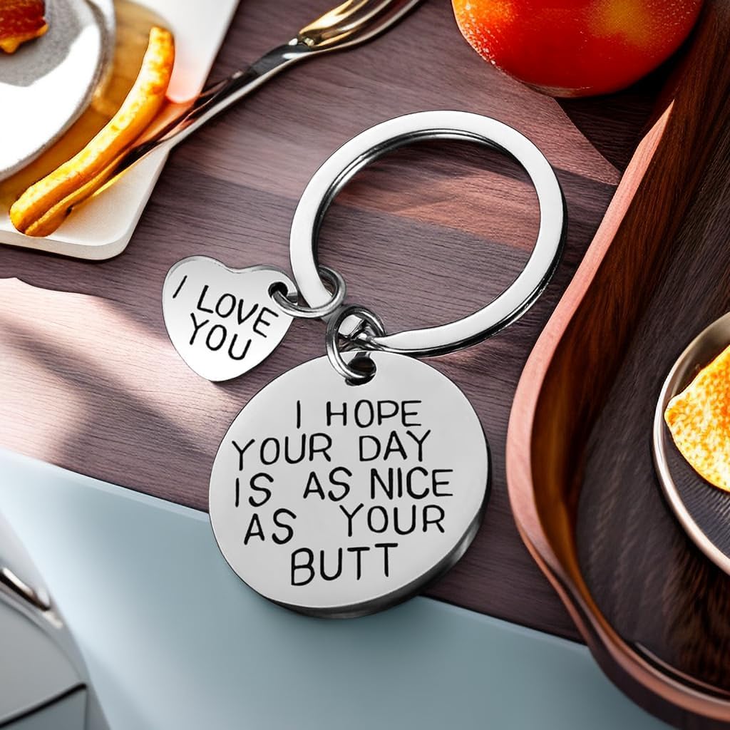 Gifts for Women Christmas Stocking Stuffers - I Hope Your Day Keychain - Perfect Valentines Day Gifts for Her, Girlfriend, Husband, Wife I Love You Romantic Presents Gift Ideas - Image 4
