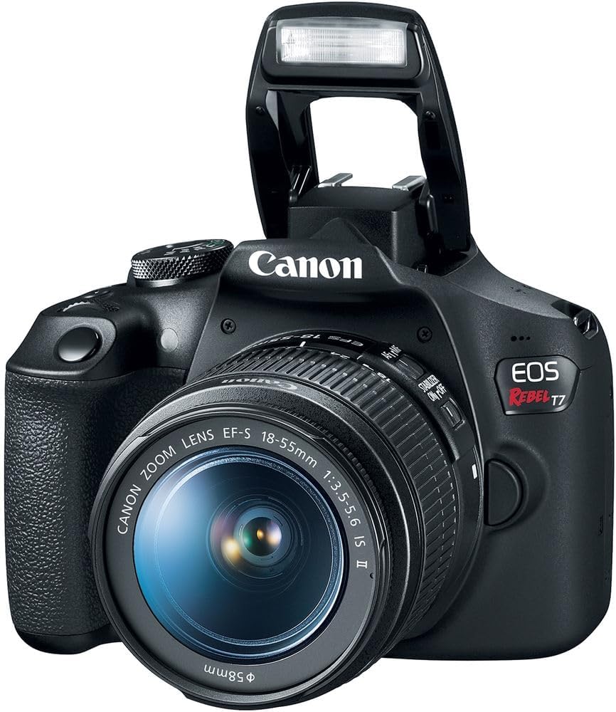 Canon EOS Rebel T7 DSLR Camera with 18-55mm Lens Bundled with 64GB Memory Card + Camera Bag + 58mm UV Filter + Microfiber Cleaning Cloth (5 Items) - Image 5