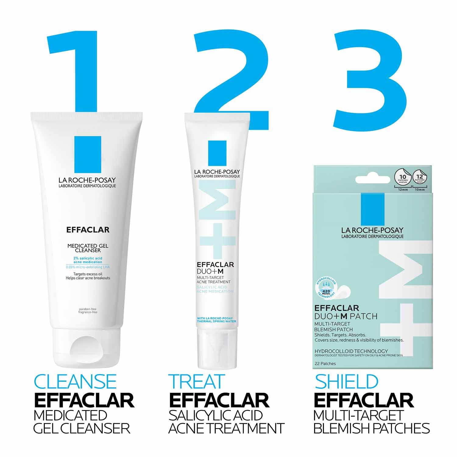 La Roche-Posay Effaclar Salicylic Acid Acne Treatment For Face, Mattifying Acne Gel Cream Spot Treatment for Blackheads, Whiteheads & Pores, Prevents New Pimples, Non-Greasy, Sensitive Skin Safe - Image 9