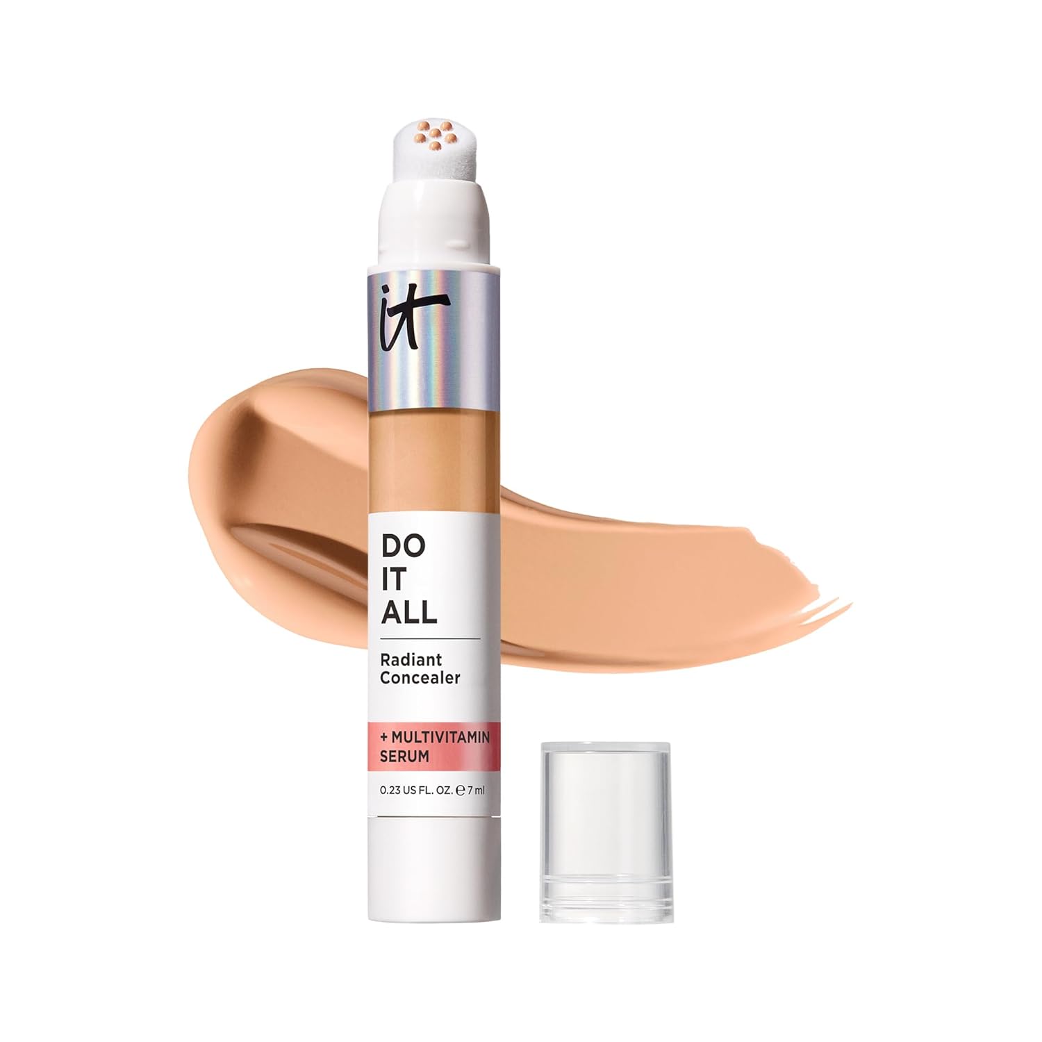 IT Cosmetics Do It All Radiant Concealer – Makeup Concealer – Hydrate & Brighten – Creaseless Medium Coverage & Radiant Finish – Niacinamide & Hyaluronic Acid - 0.2 Fl Oz