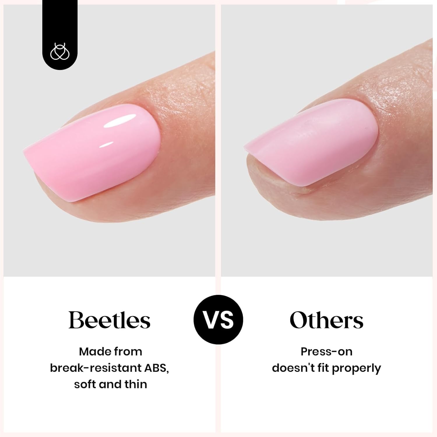 Beetles Press on Nails Kit 720Pcs 24 Colors, Short Almond Press on Nails Glossy Matte Glitter With Nail Glue & Nail Tabs Stickers, Natural Fit Lightweight Fake Nails Kit Art For Women Girls - Image 6