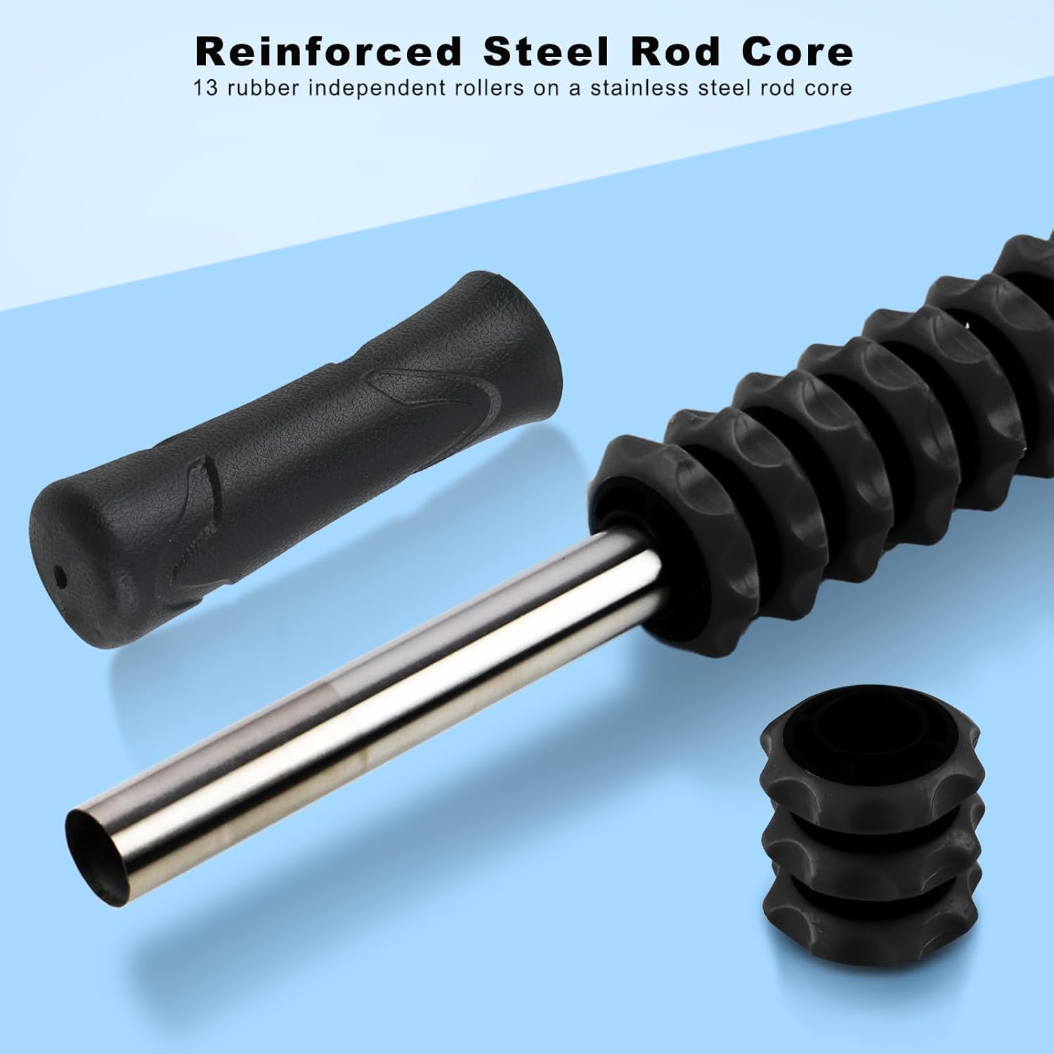 ZanLLW Muscle Roller Stick, Deep Tissue Massage Stick for Athletes, Therapy Muscle Stick for Runners, Lipo Stick for Relief Muscle Soreness, Fascia, Trigger Points, Help Calf, Leg, Back Recovery - Image 4