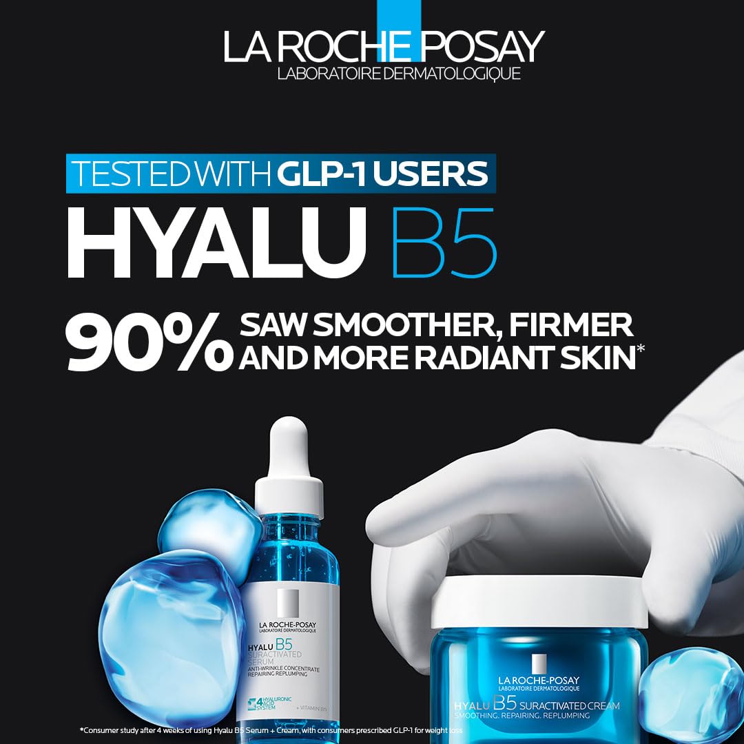 La Roche-Posay Hyalu B5 Pure Hyaluronic Acid Serum for Face, Vitamin B5 + Hyaluronic Acid + Madecassoside, Hydrating Serum Visibly Plumps Skin, Sensitive Skin Safe, Anti Aging, Oil-Free - Image 10
