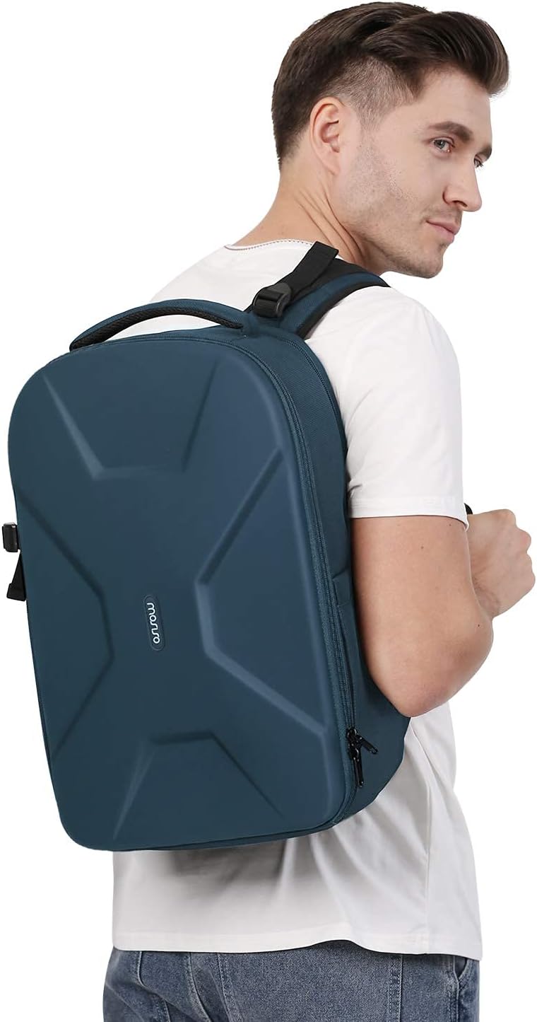 MOSISO Camera Backpack, DSLR/SLR/Mirrorless Photography Camera Bag 15-16 inch Waterproof Hardshell Case with Tripod Holder&Laptop Compartment Compatible with Canon/Nikon/Sony, Deep Teal - Image 6