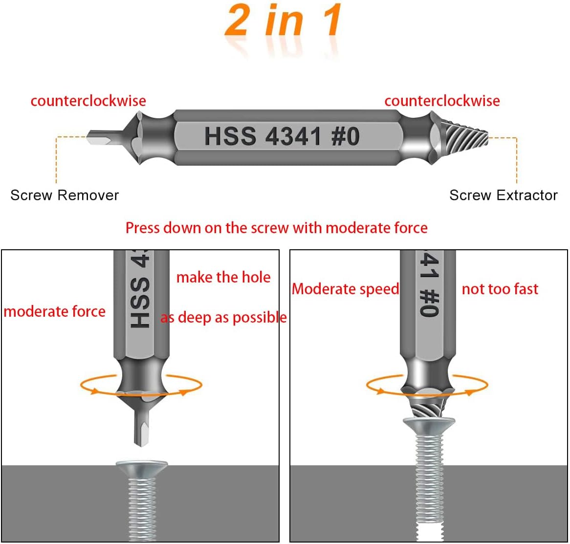 Gifts for Men,Damaged Screw Extractor Set,Fathers Day Gifts for Dad from Daughter Son,Mens Gifts for Dad,Husband,Stripped Screws Nuts & Bolts Drill Bit Tools for Easy Removal of Rusty Broken Screw - Image 3