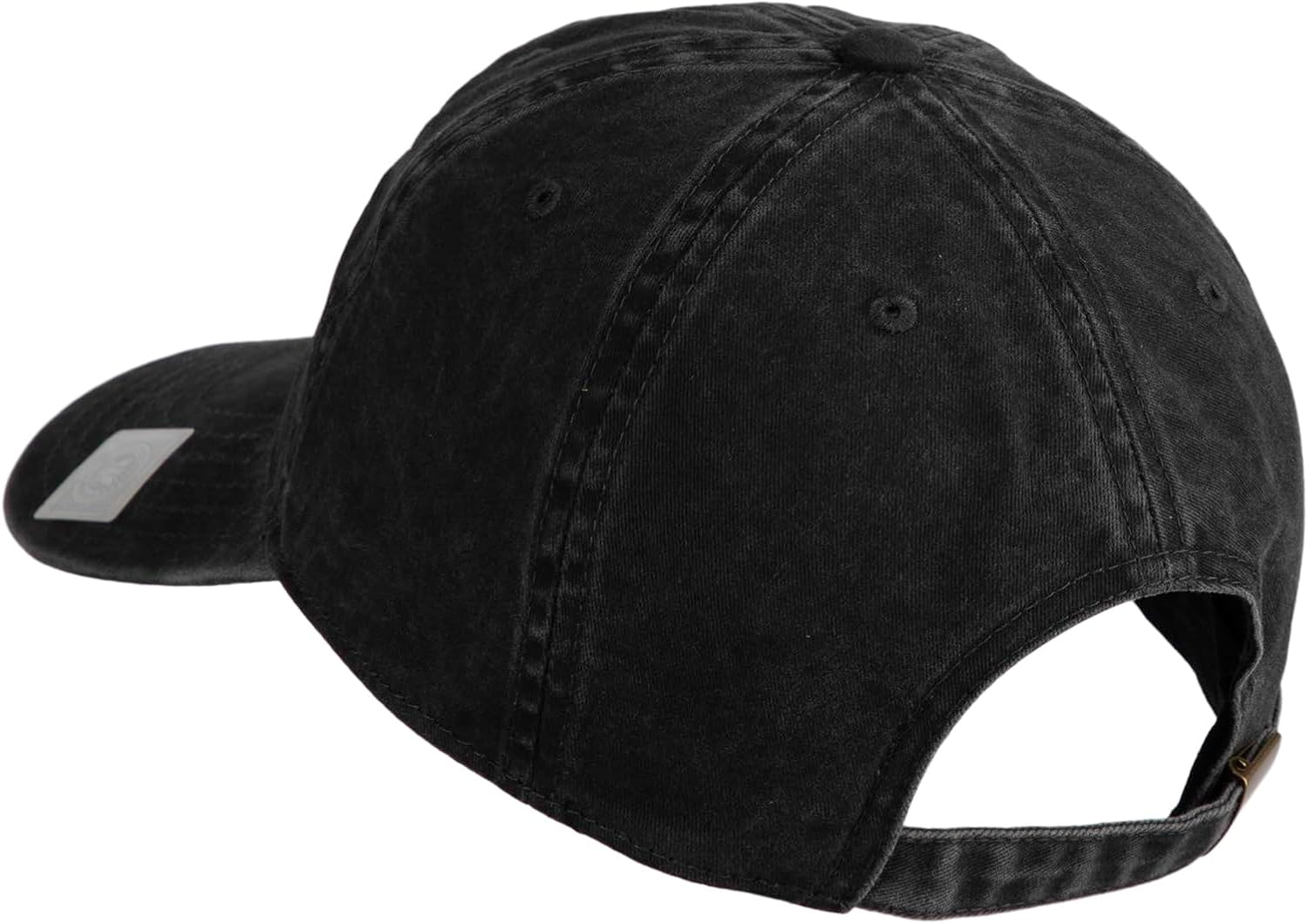 e4Hats.com US Submarine Veteran Military Embroidered Washed Solid Pigment Dyed Cotton Twill Brass Buckle Cap - Image 3