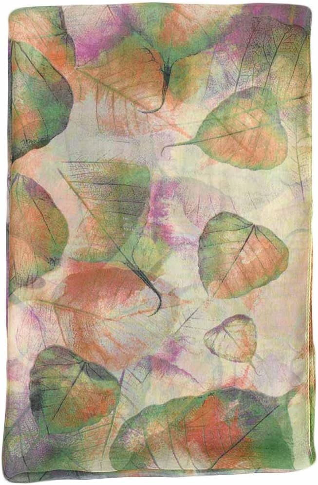 Pokeedioty Scarfs for Women Lightweight Scarves Elegant Floral Pattern Sheer Scarfs Shawls Wraps - Image 4