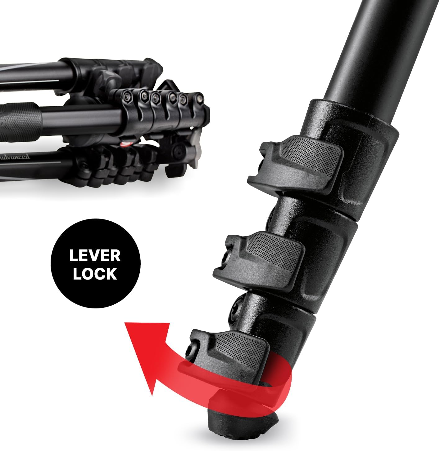 Manfrotto Befree Advanced Camera Tripod with Lever Closure, Portable and Compact Travel Tripod Kit with Ball Head, Aluminum Tripod for DSLR Reflex and Mirrorless Cameras, Camera Accessories - Image 6
