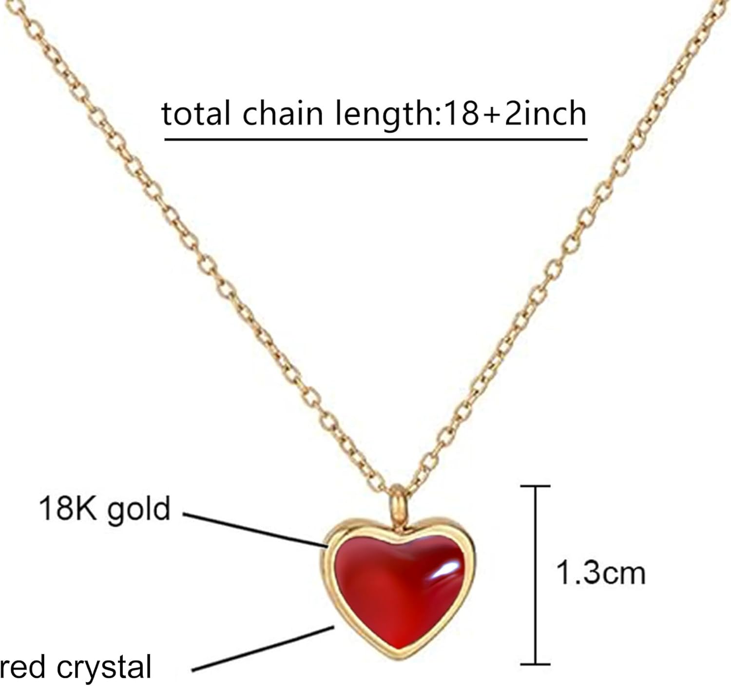 Red Heart Necklace for Women, Black Tourmaline Necklace as as Mothers Gifts Carnelian Necklaces as Everyday Jewelry Moonstone Crystal Pendant Birthday Easter Gifts for Her - Image 4