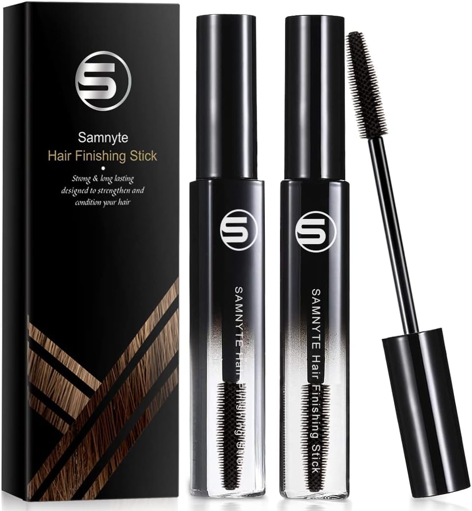 Hair Finishing Stick, 2 Pack - 0.7 Fl.Oz Hair Mascara for Taming Flyaways, Not-Greasy Hair Gel Stick