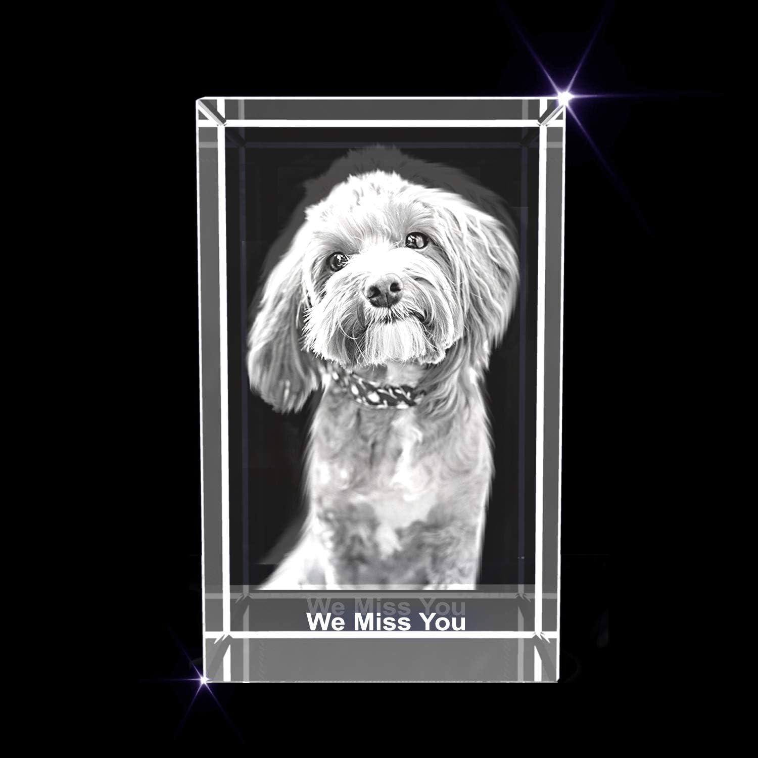 Personalized 3D Crystal Heart Figurine – Custom Photo Engraved Gift, Premium Crystal Keepsake for Anniversary, Wedding, Birthday, Couples & Loved Ones(medium rectangle 3 * 3.5 * 3 inches) - Image 5