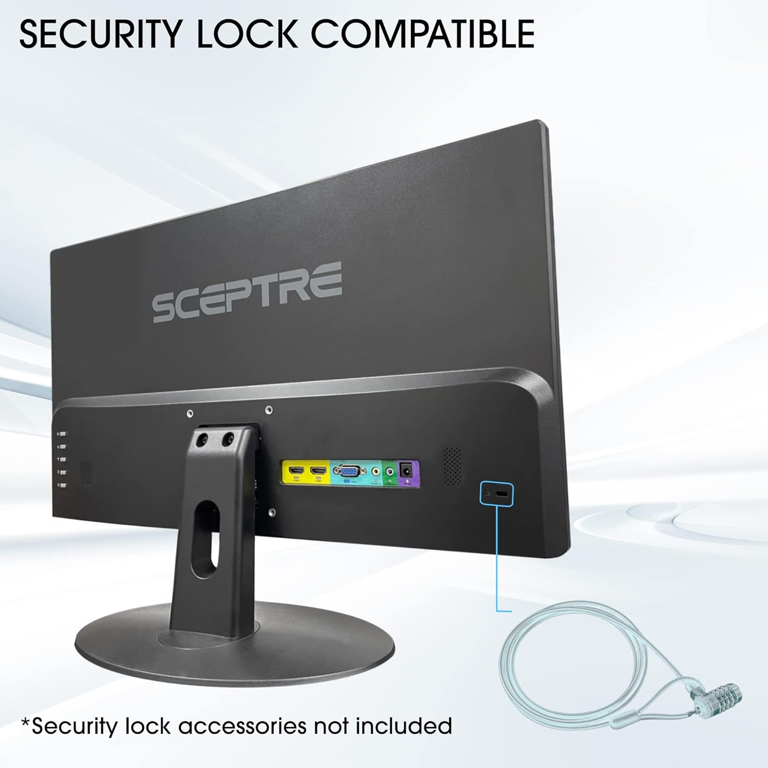 Sceptre 24-inch Prime Monitor Thin 1080p LED Monitor 99% sRGB 2x HDMI VGA Build-in Speakers, Machine Black (E248W-19203R 2025 Series) - Image 8