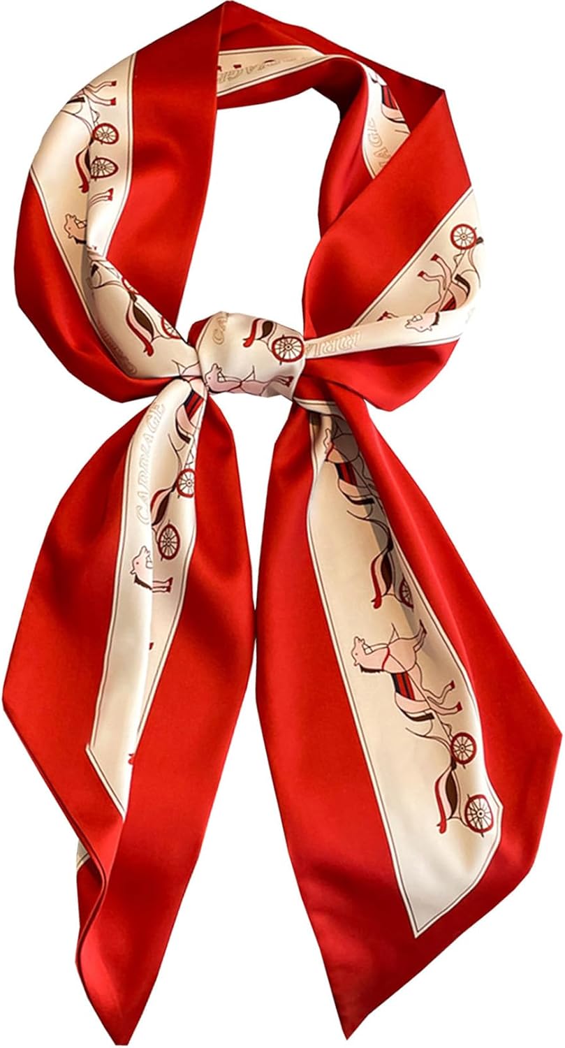 Purse Scarf For Handbags Head Scarves For Women's Hair Bags Scarfs Long Skinny Scarves Fashion Silky
