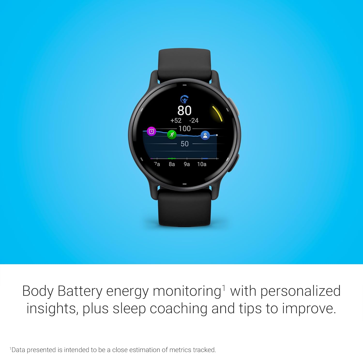 Garmin Vívoactive 5, Health and Fitness GPS Smartwatch, AMOLED Display, Up to 11 Days of Battery, Slate Aluminum Bezel with Black Case and Silicone Band - Image 4