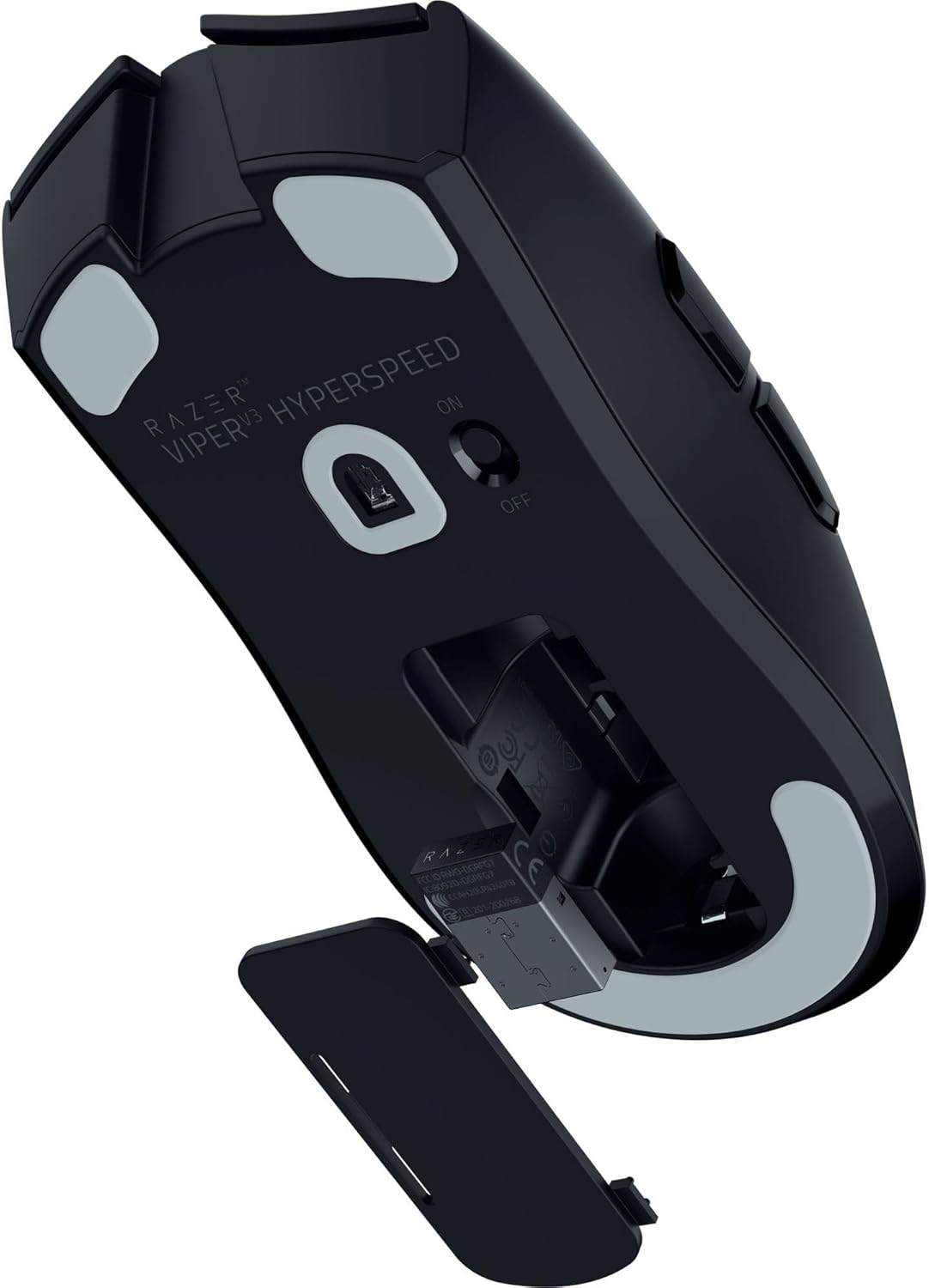 Razer Viper V3 HyperSpeed Wireless Esports Gaming Mouse: 82g Lightweight - Up to 280 Hr Battery - 30K DPI Optical Sensor - Gen-2 Mechanical Switches - 8 Programmable Controls - Classic Black - Image 8