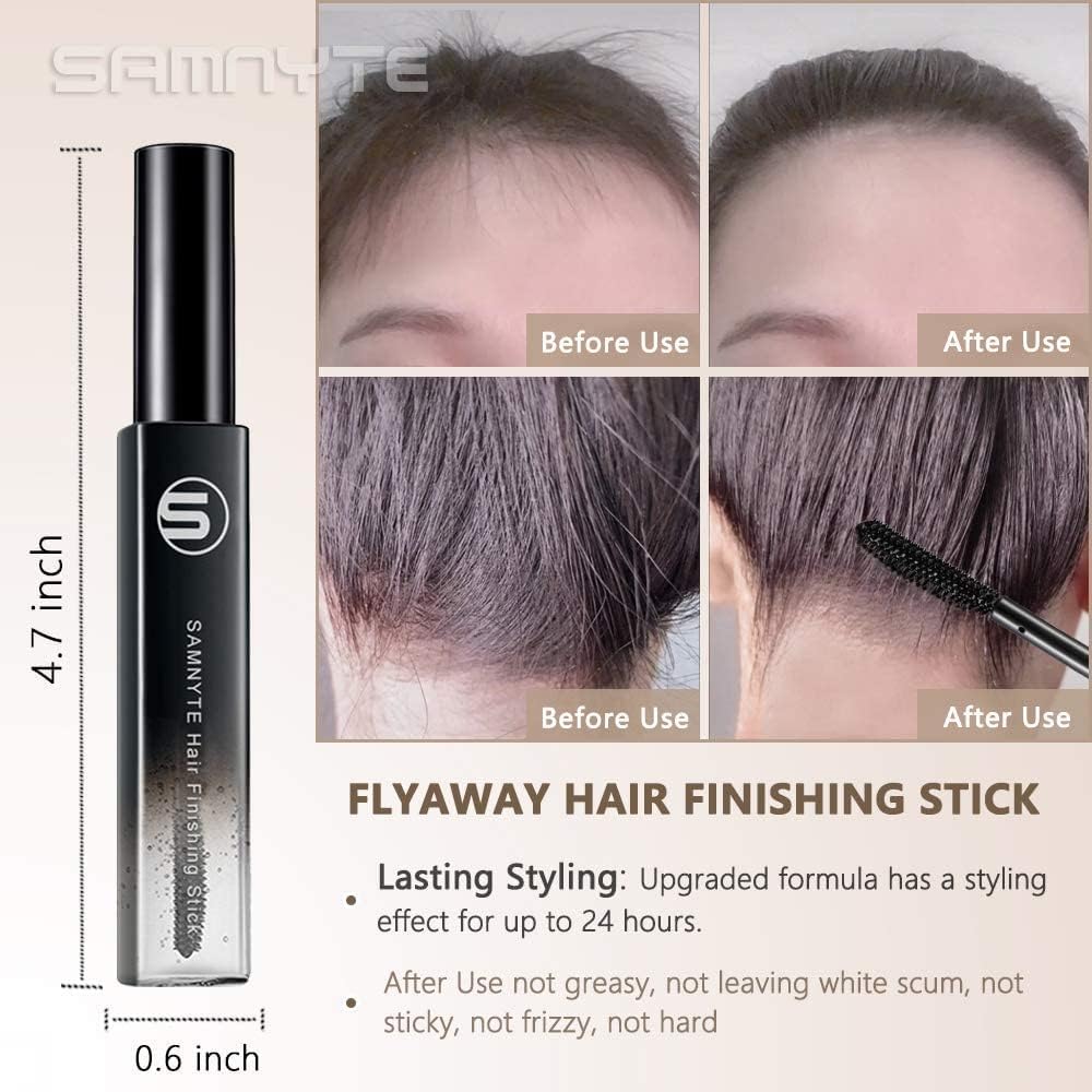 Hair Finishing Stick, 2 Pack - 0.7 Fl.Oz Hair Mascara for Taming Flyaways, Not-Greasy Hair Gel Stick - Image 5