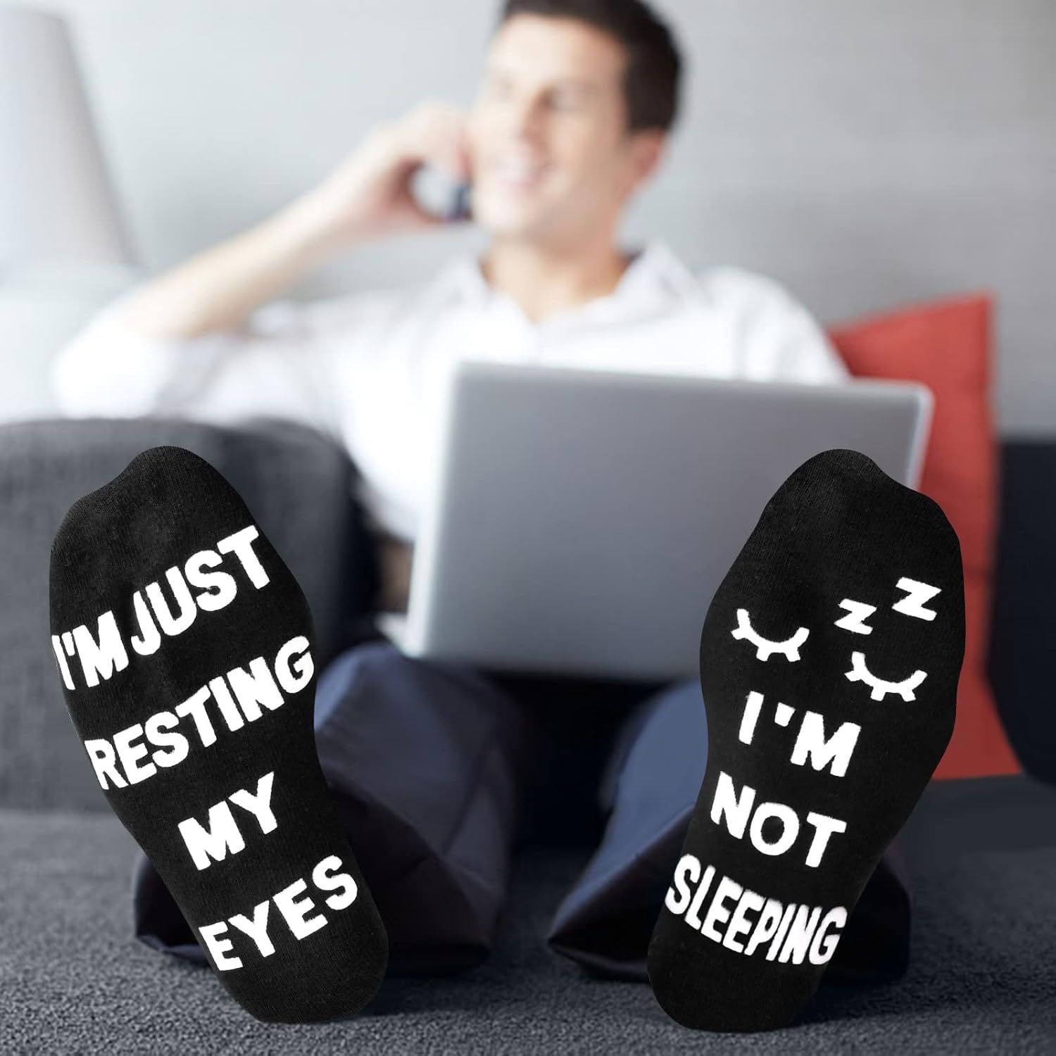 FilmHOO Birthday Gifts for Men Fathers Day Dad Gifts for Dad from Daughter Son Wife Easter Mens Funny Socks for Him - Image 2