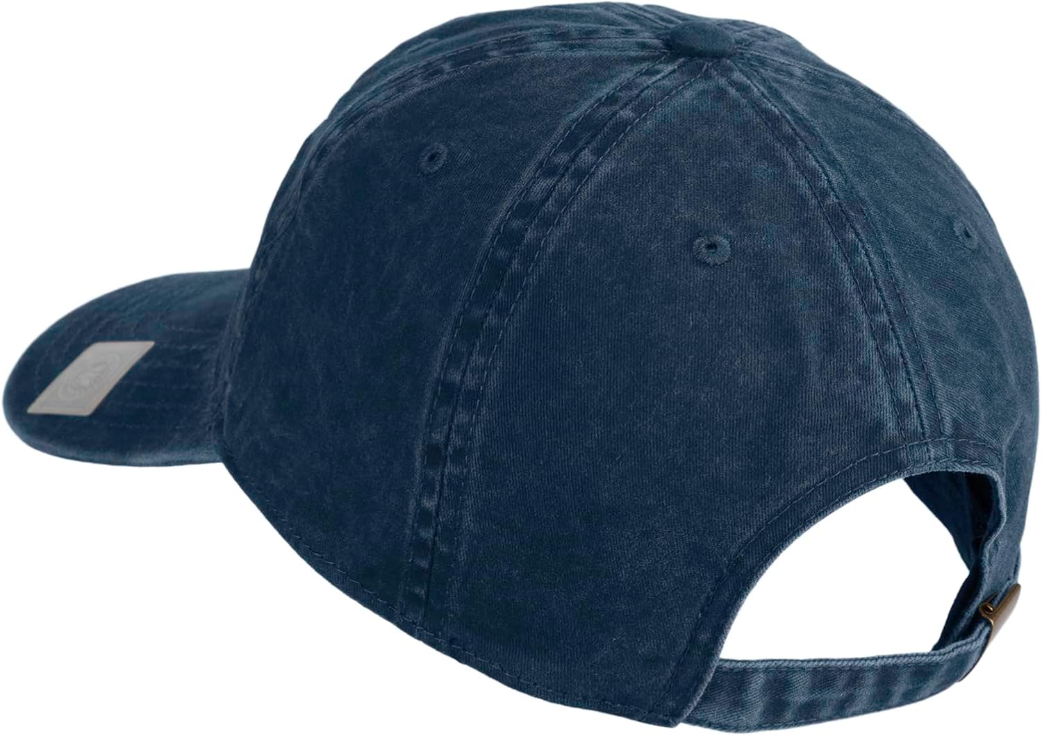 e4Hats.com US Submarine Veteran Military Embroidered Washed Solid Pigment Dyed Cotton Twill Brass Buckle Cap - Image 3