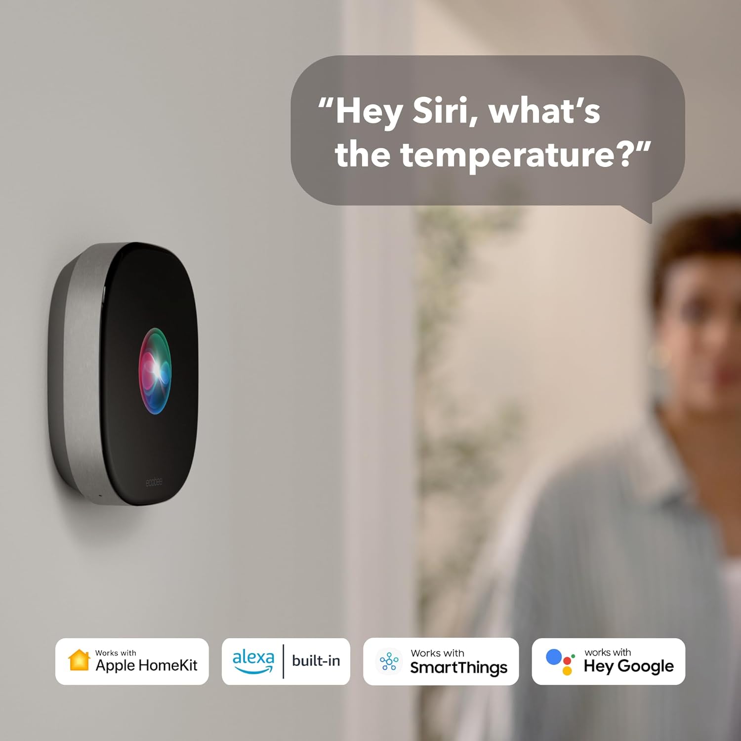 ecobee Smart Thermostat Premium with Smart Sensor and Air Quality Monitor - Programmable Wifi Thermostat - Works with Siri, Alexa, Google Assistant, Black - Image 17