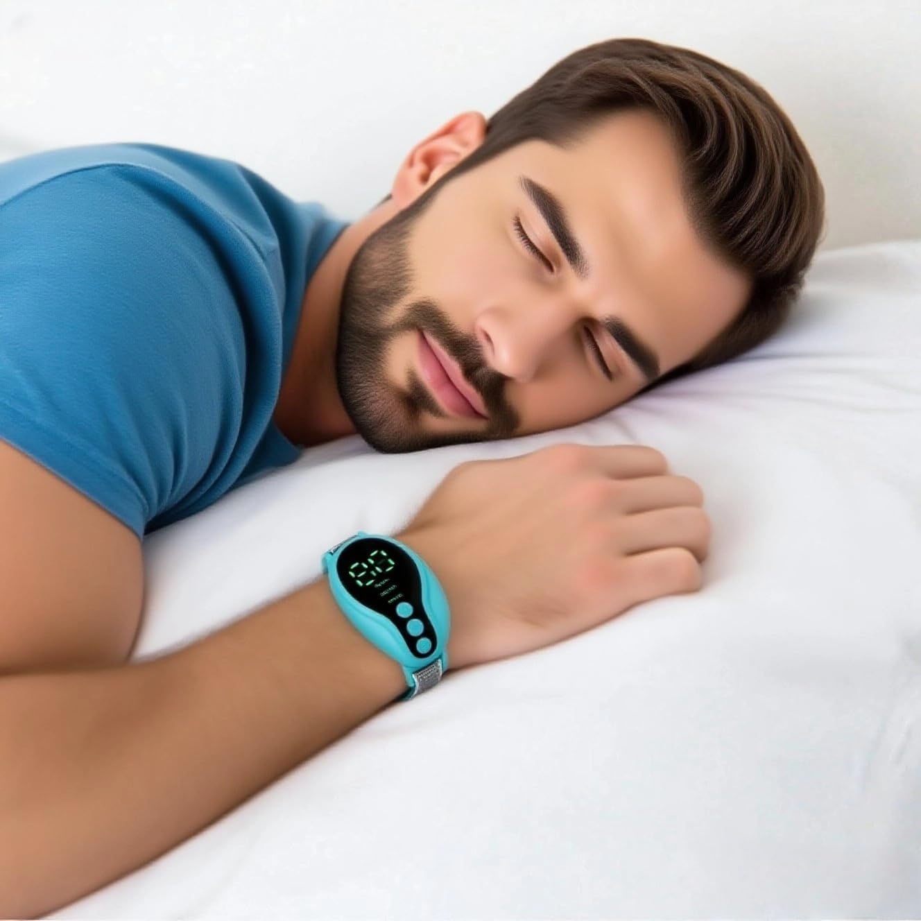 Sleep Aid Device Handheld Low Frequency Pulse of microcurrent Sleep Machine Insomnia Relief Anxiety Help Sleep (Blue, Standard) - Image 3