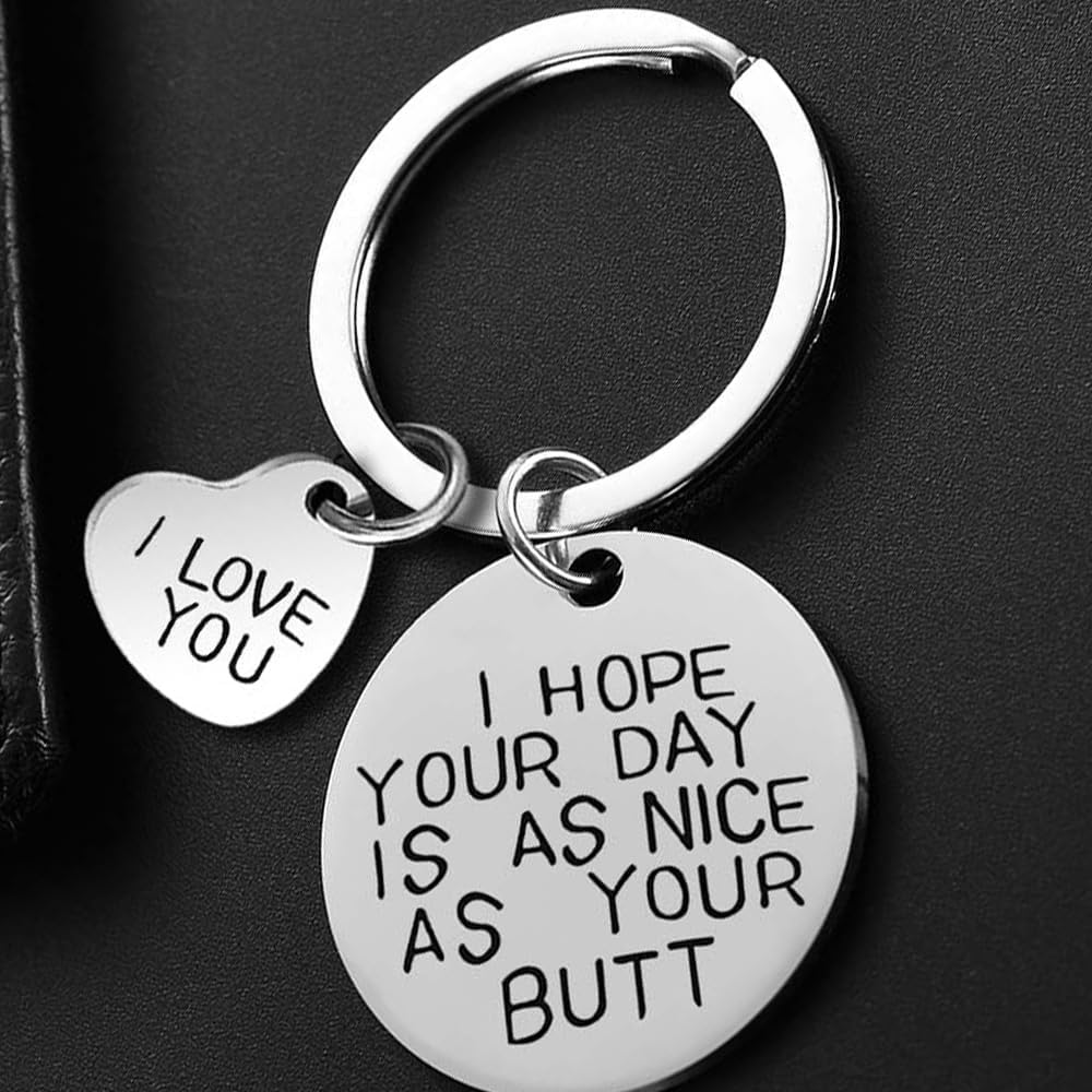 Gifts for Women Christmas Stocking Stuffers - I Hope Your Day Keychain - Perfect Valentines Day Gifts for Her, Girlfriend, Husband, Wife I Love You Romantic Presents Gift Ideas - Image 3