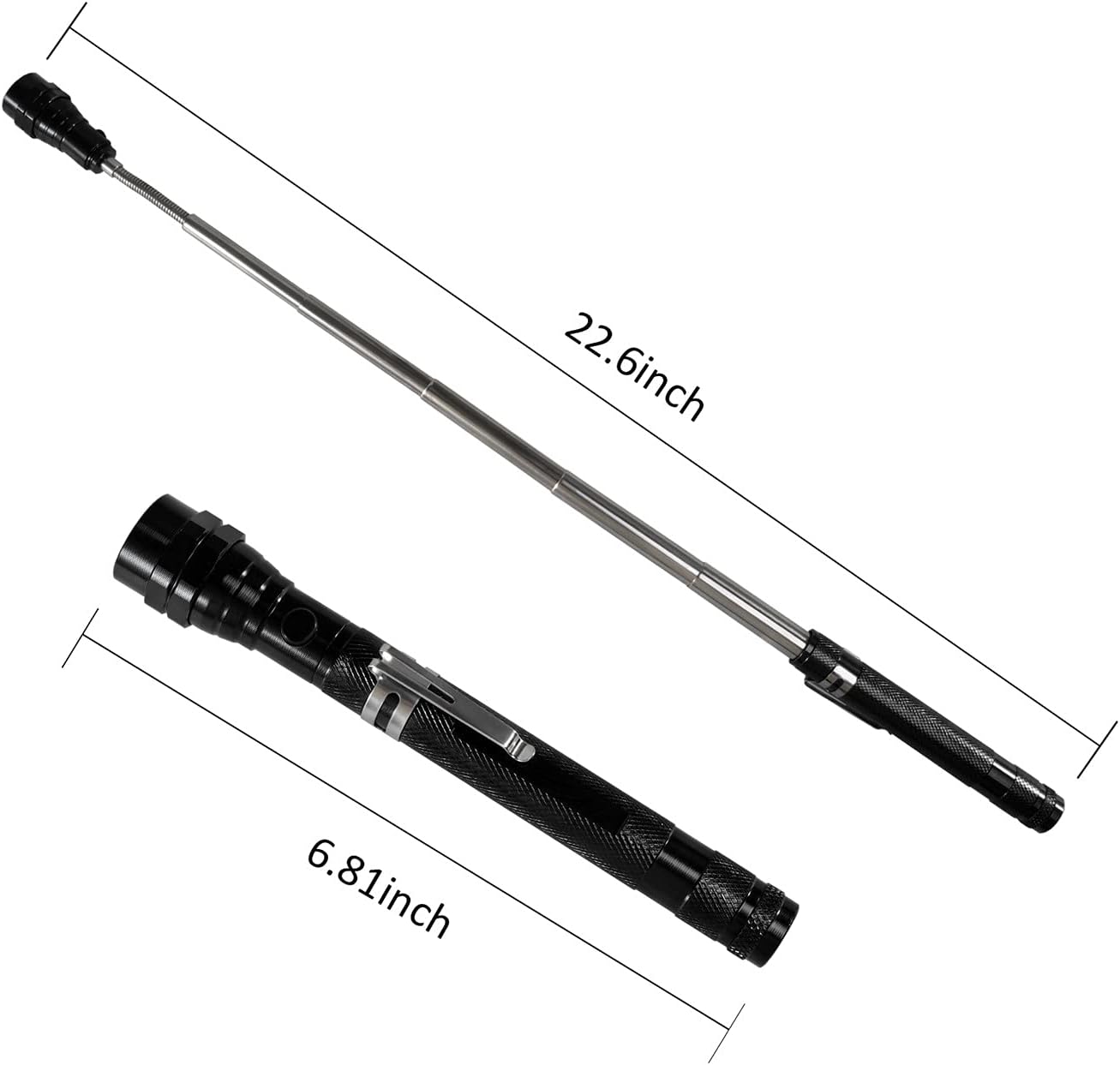 Magnetic Flashlight Easter Gifts for Men, Fathers Day Dad Gifts, Stocking Stuffers for Men Adults, Pickup Tool Cool Extendable Magnet Telescoping Gadgets Birthday for Him Handyman - Image 4