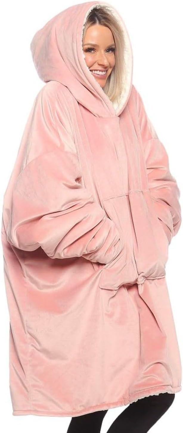 THE COMFY Original | From Shark Tank | Patented | Oversized Sherpa Wearable Blanket Hoodie| Gift for Women & Men | One Size