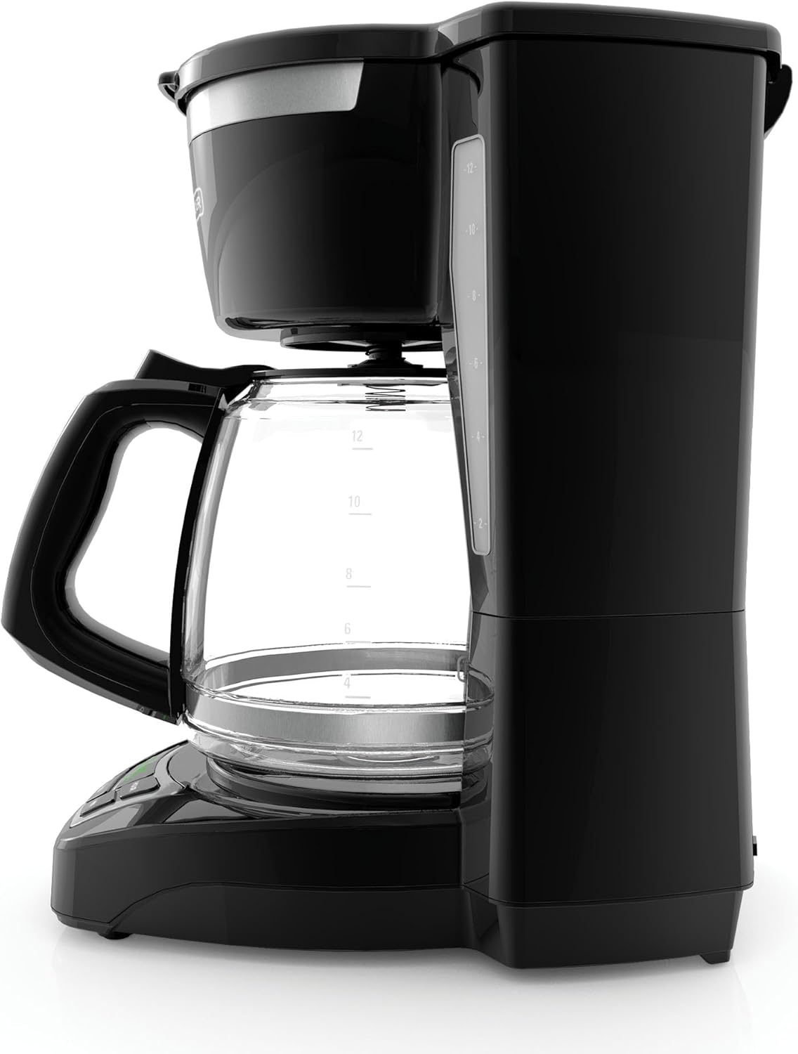 BLACK+DECKER 12-Cup Digital Coffee Maker, Programmable, Washable Basket Filter, Sneak-A-Cup, Auto Brew, Water Window, Keep Hot Plate, Black - Image 3